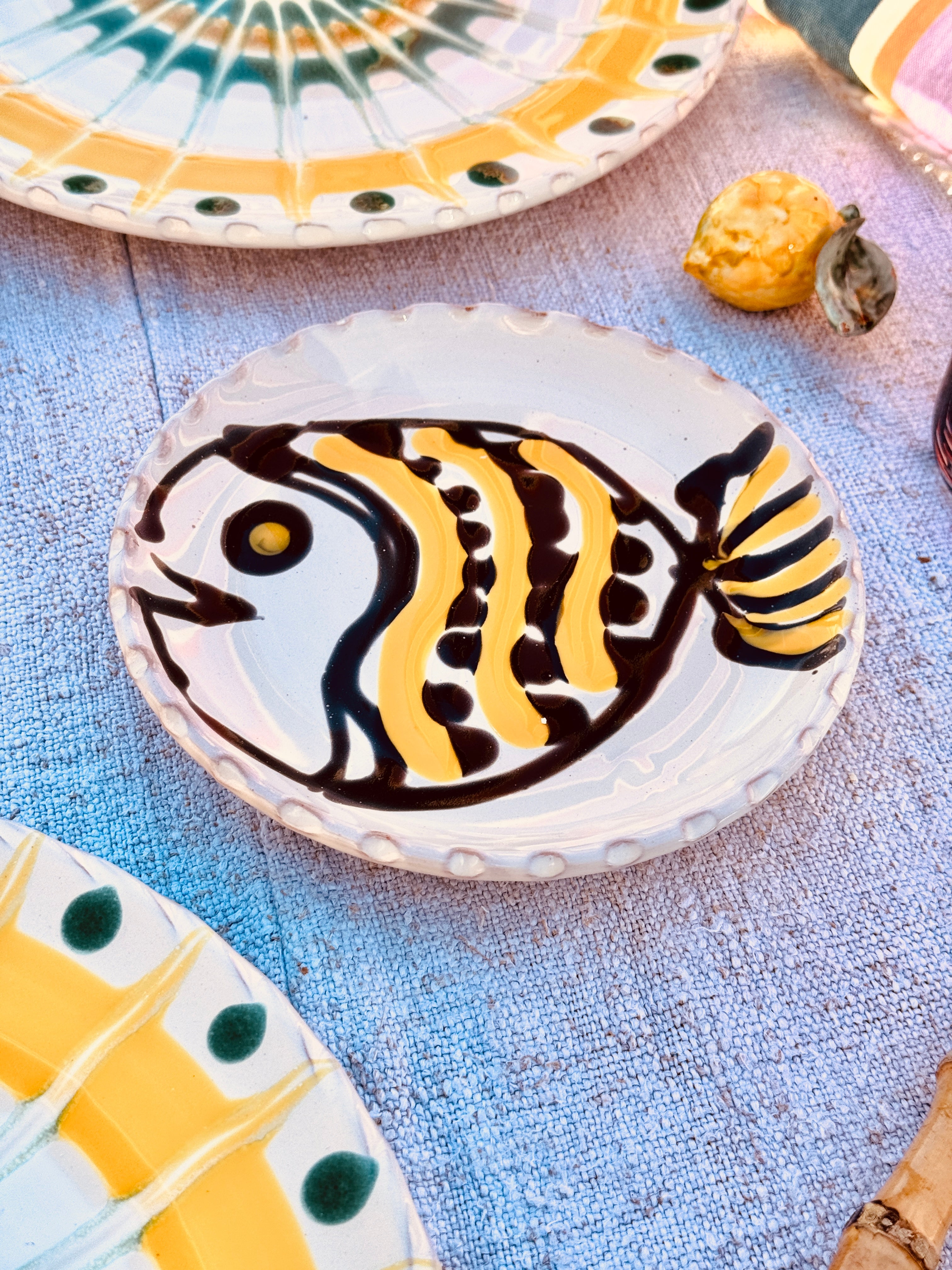 UNIQUE Fruit Plate 16cm "IL Pesce Pazzo"