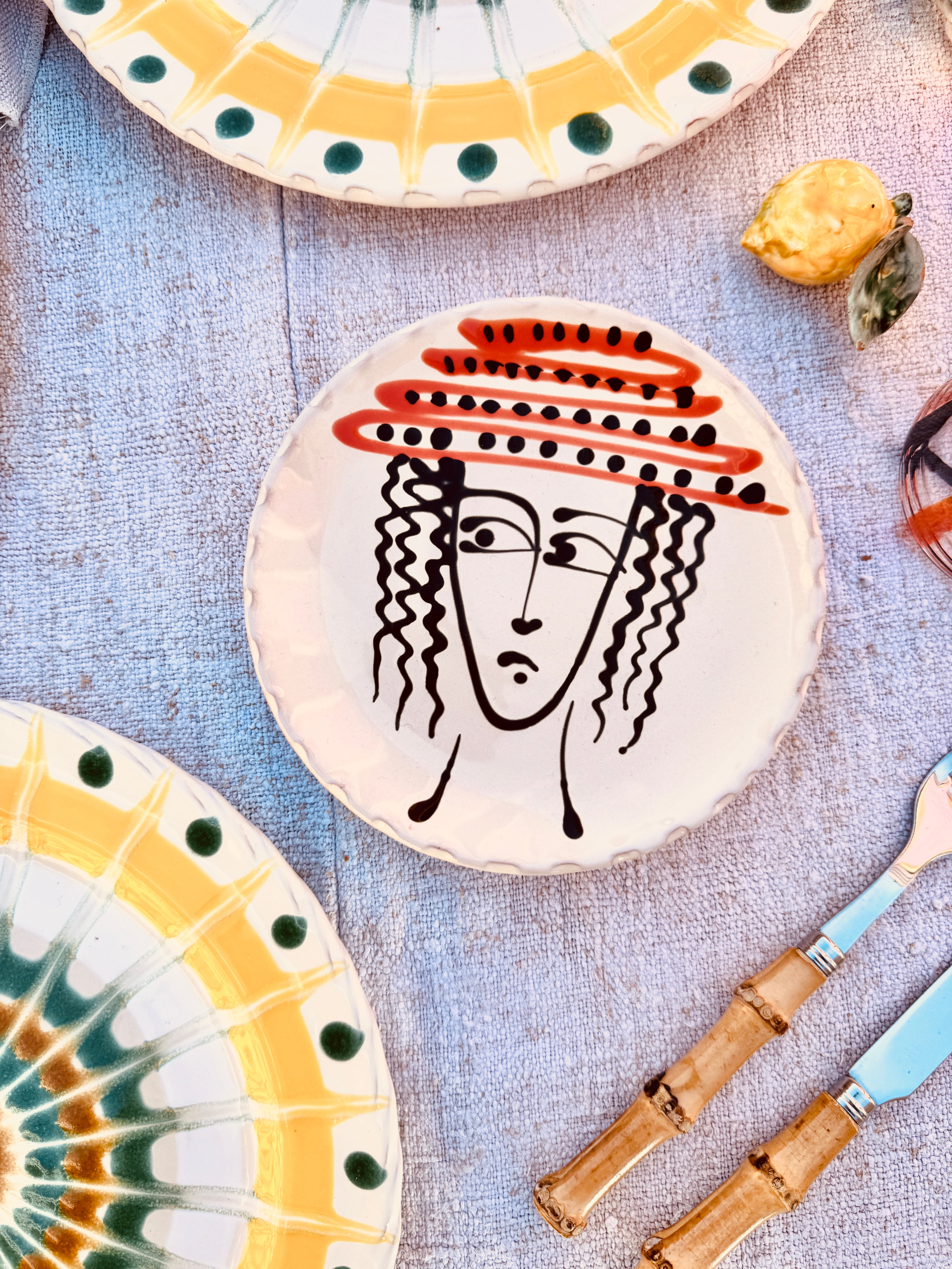 Fruit Plate 16cm "Face"