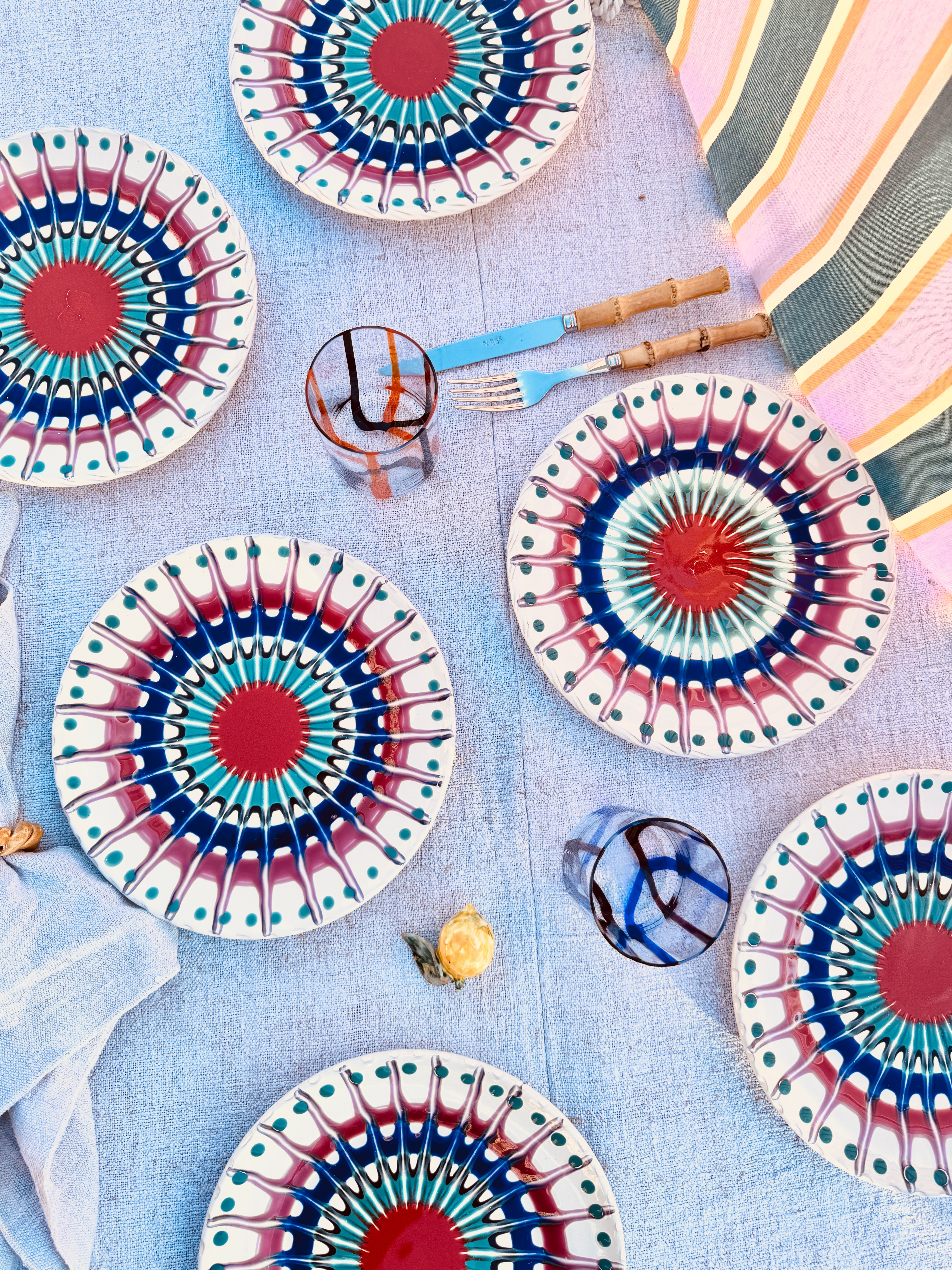 Dinner Plate 25cm "Grand Hotel Riviera Classic Four" Set of 6