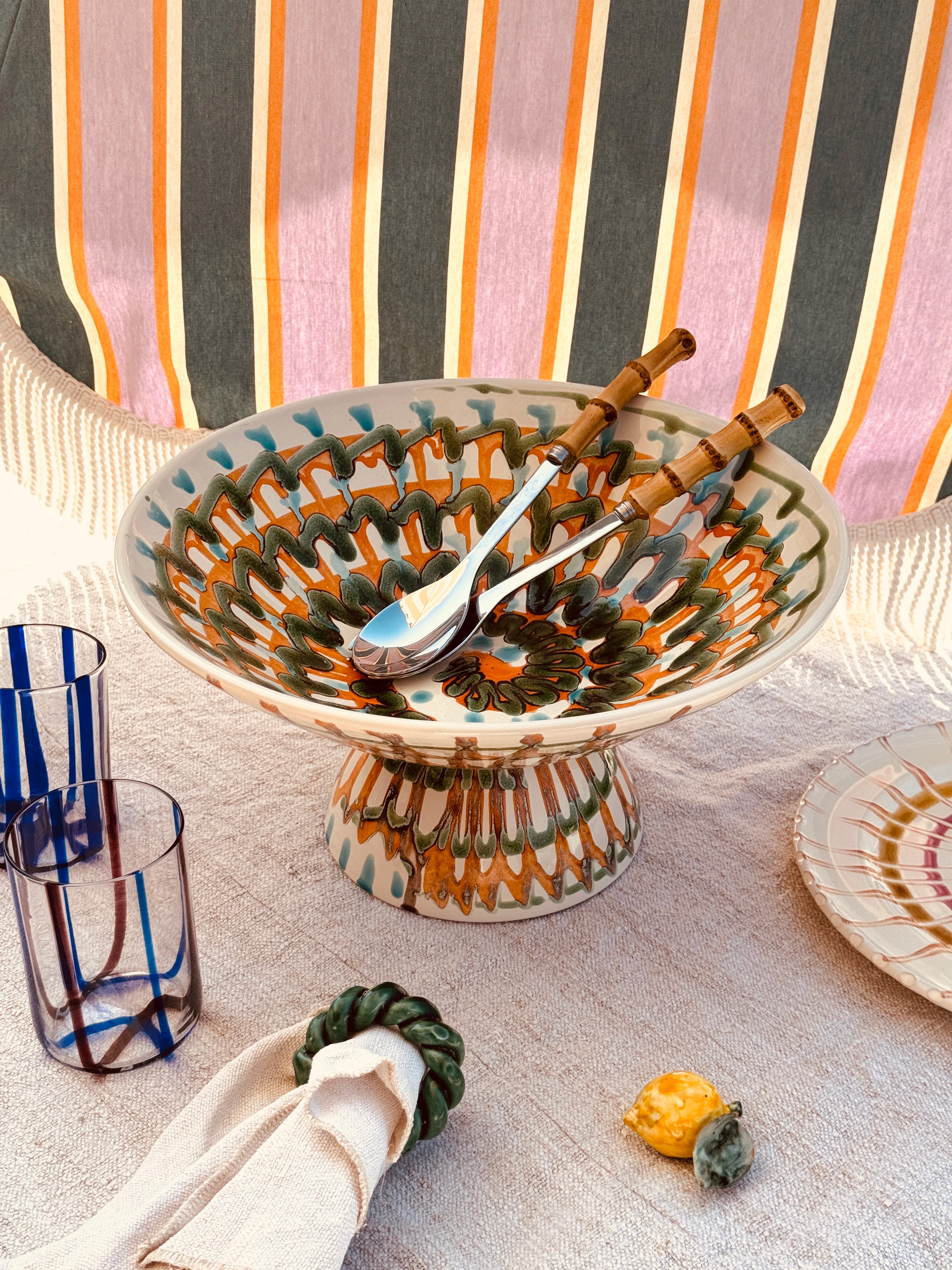 Einzelstück – Psychodelic High Bowl „Konic“, 35 cm
