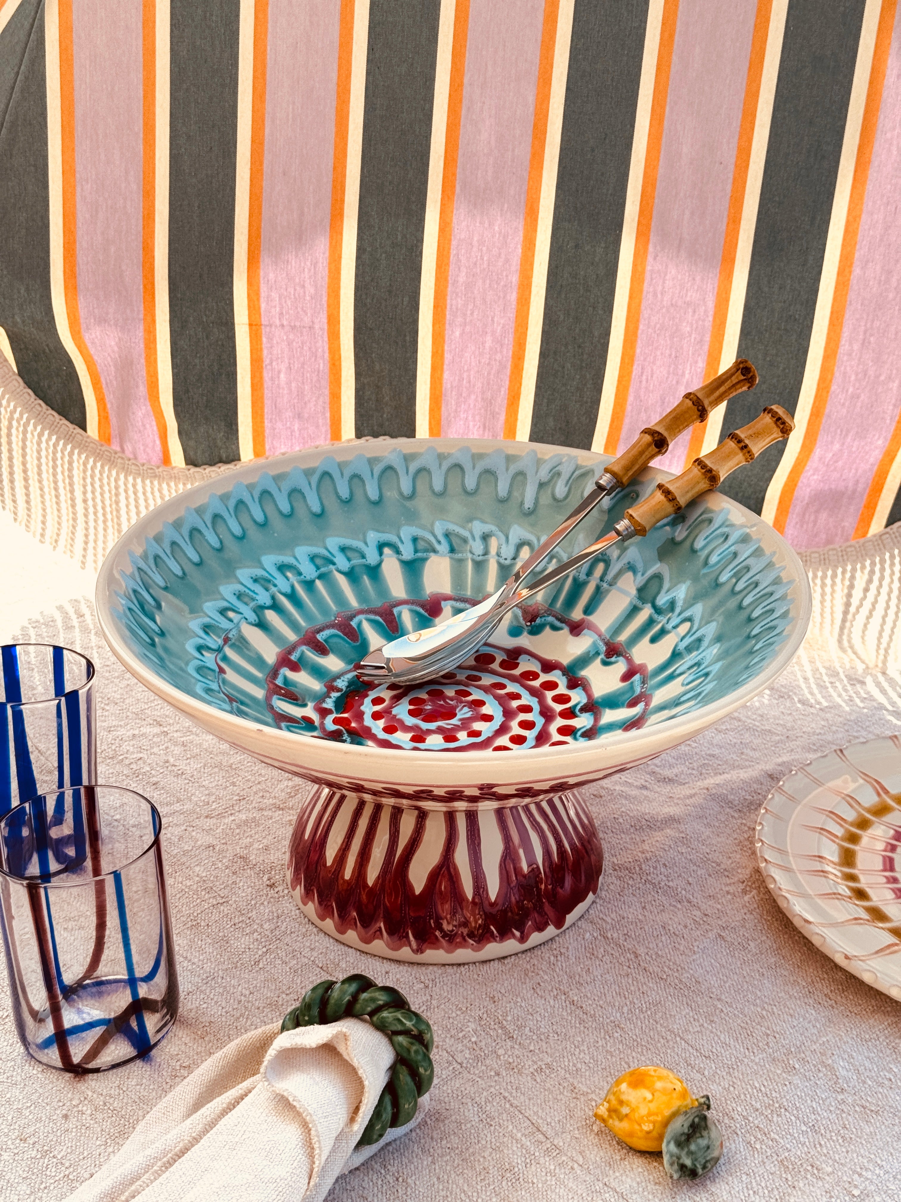 Einzelstück – Psychodelic High Bowl „Konic“, 35 cm
