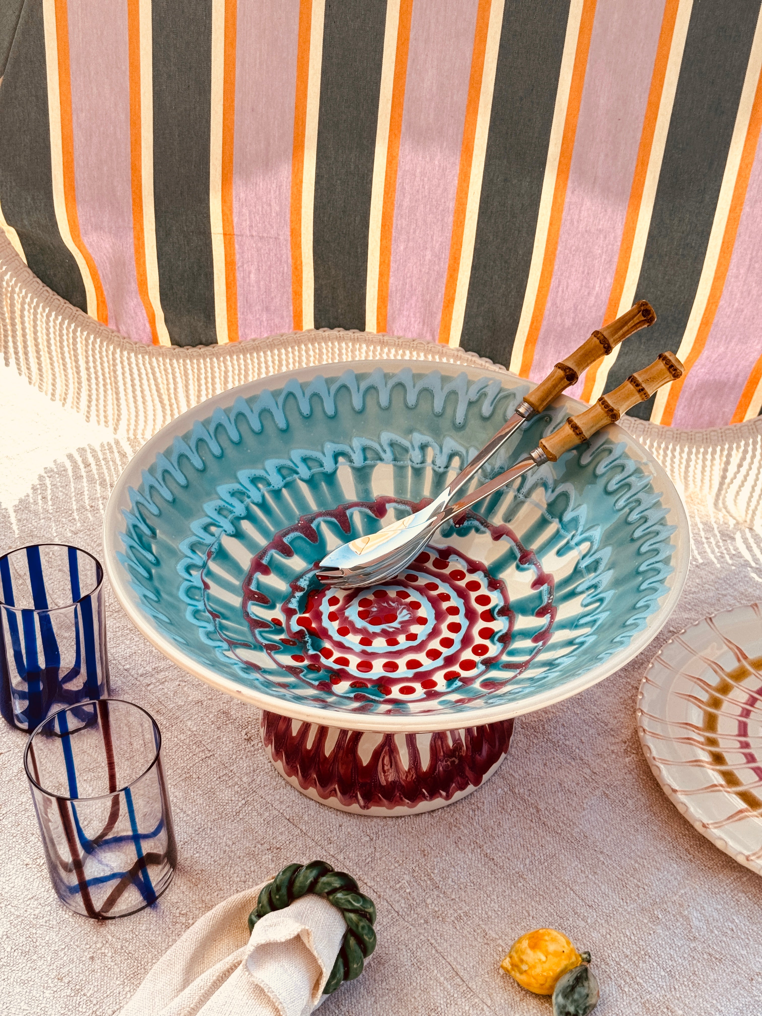 Einzelstück – Psychodelic High Bowl „Konic“, 35 cm
