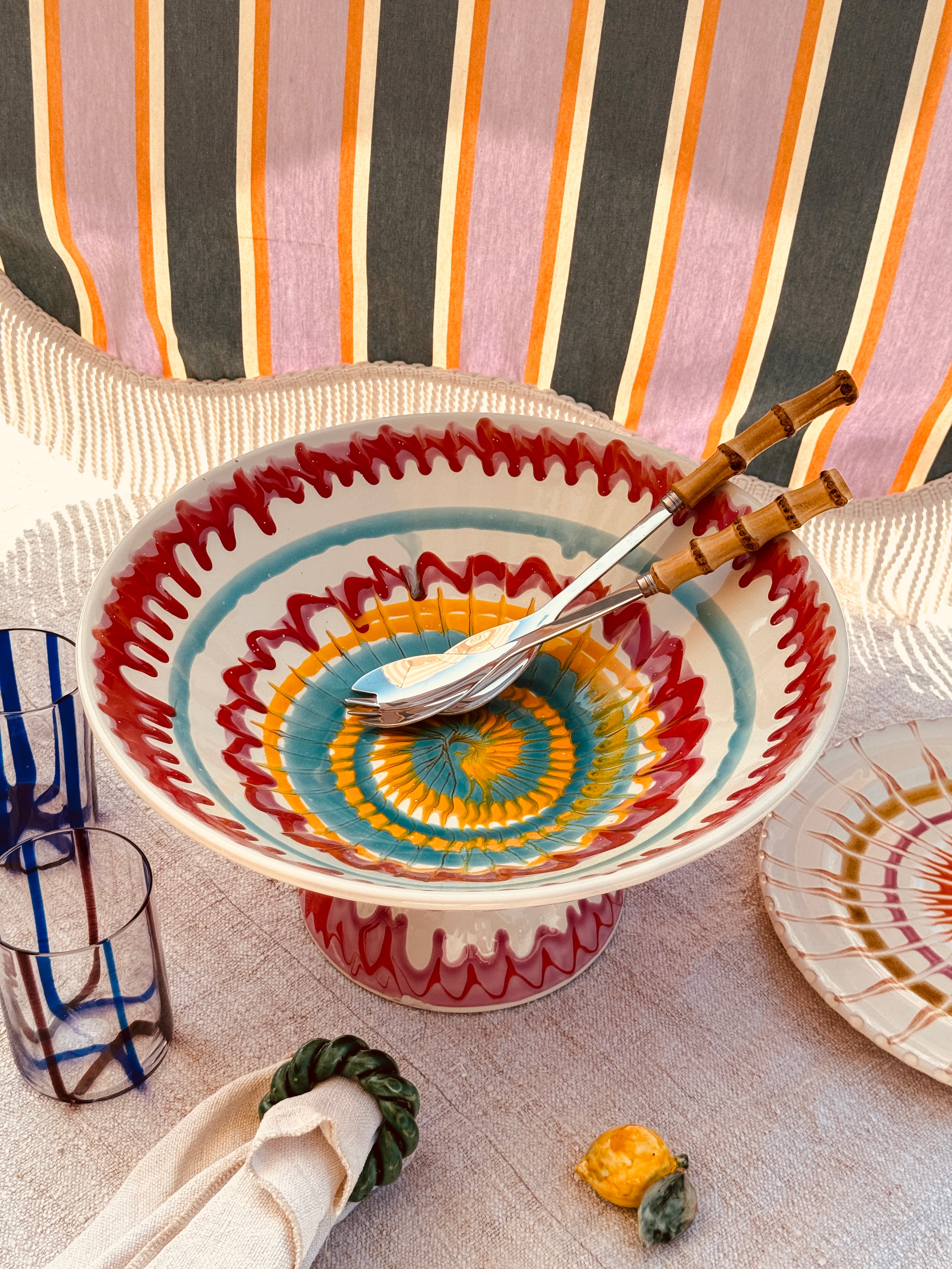 Einzelstück – Psychodelic High Bowl „Konic“, 35 cm
