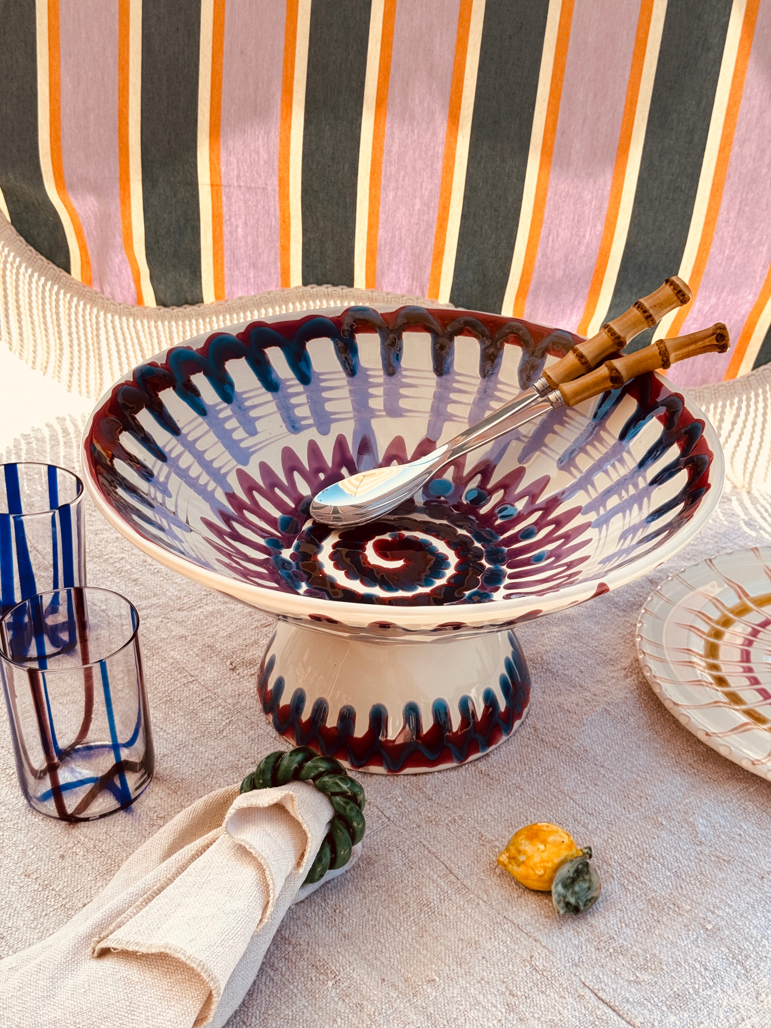Einzelstück – Psychodelic High Bowl „Konic“, 35 cm
