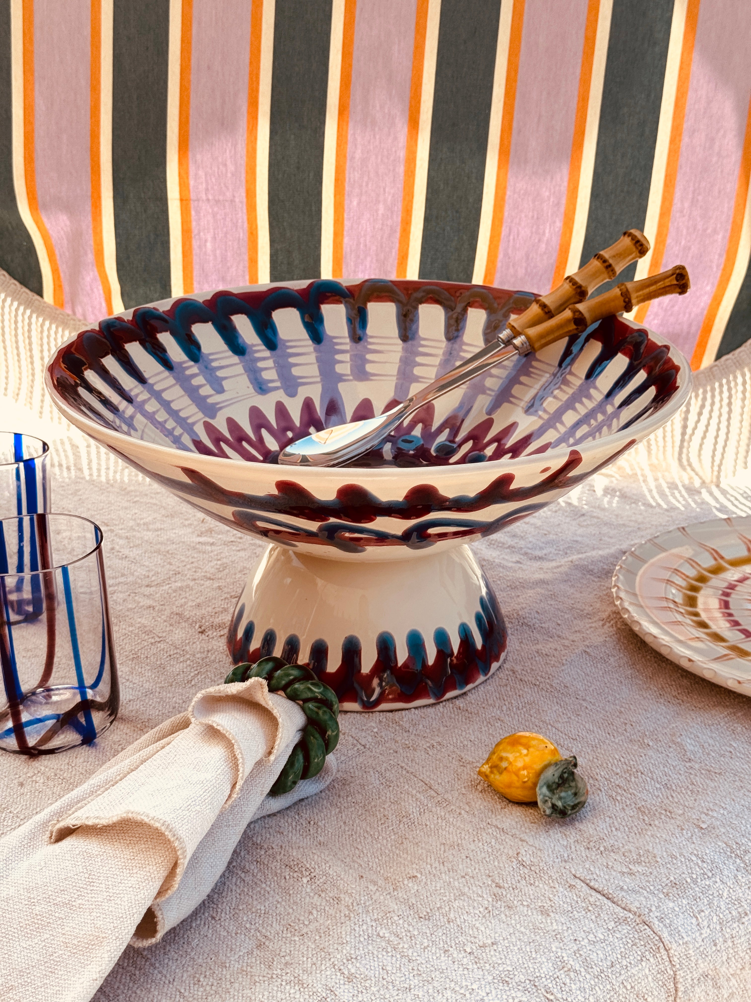 Einzelstück – Psychodelic High Bowl „Konic“, 35 cm
