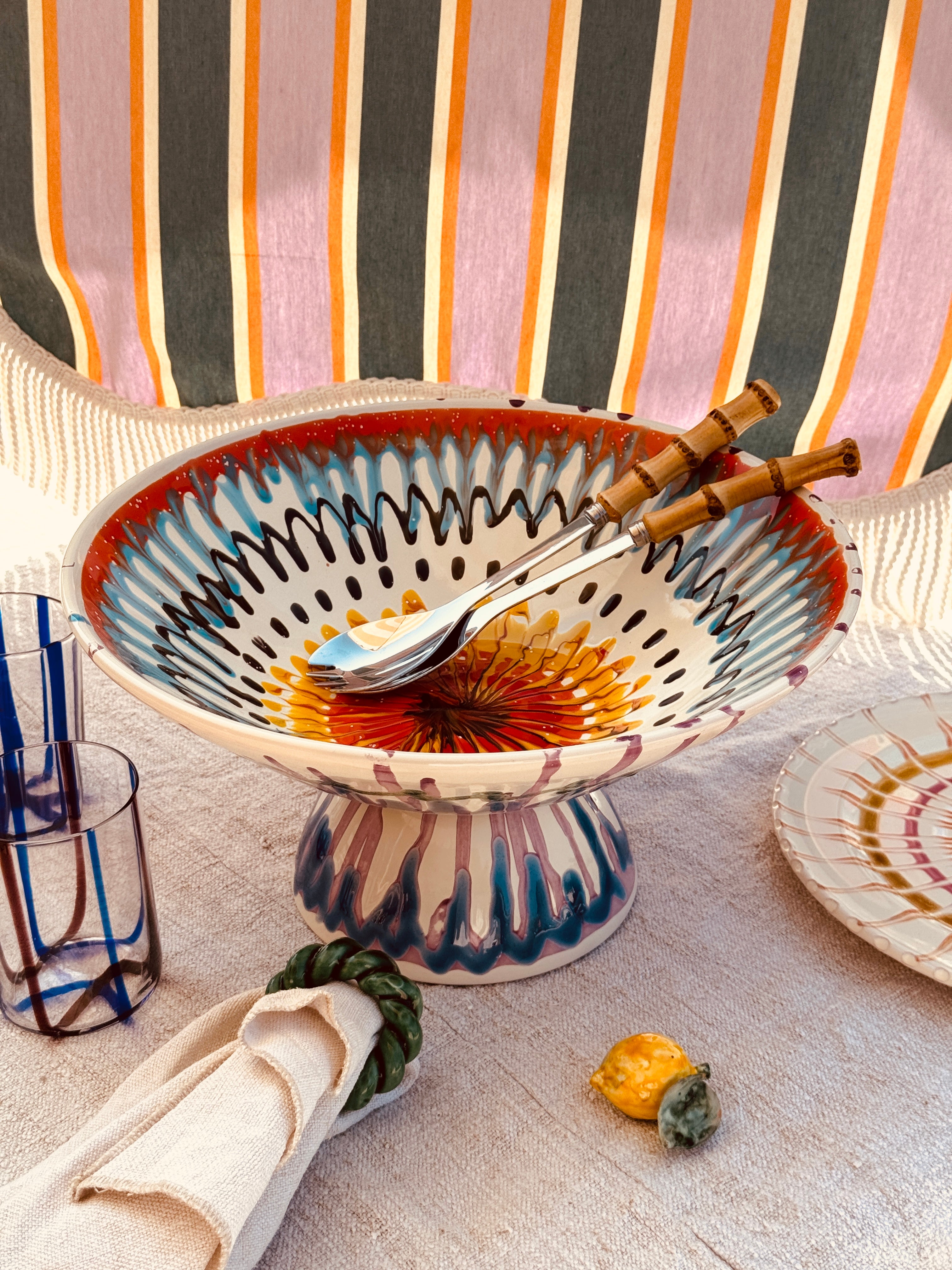 Einzelstück – Psychodelic High Bowl „Konic“, 35 cm
