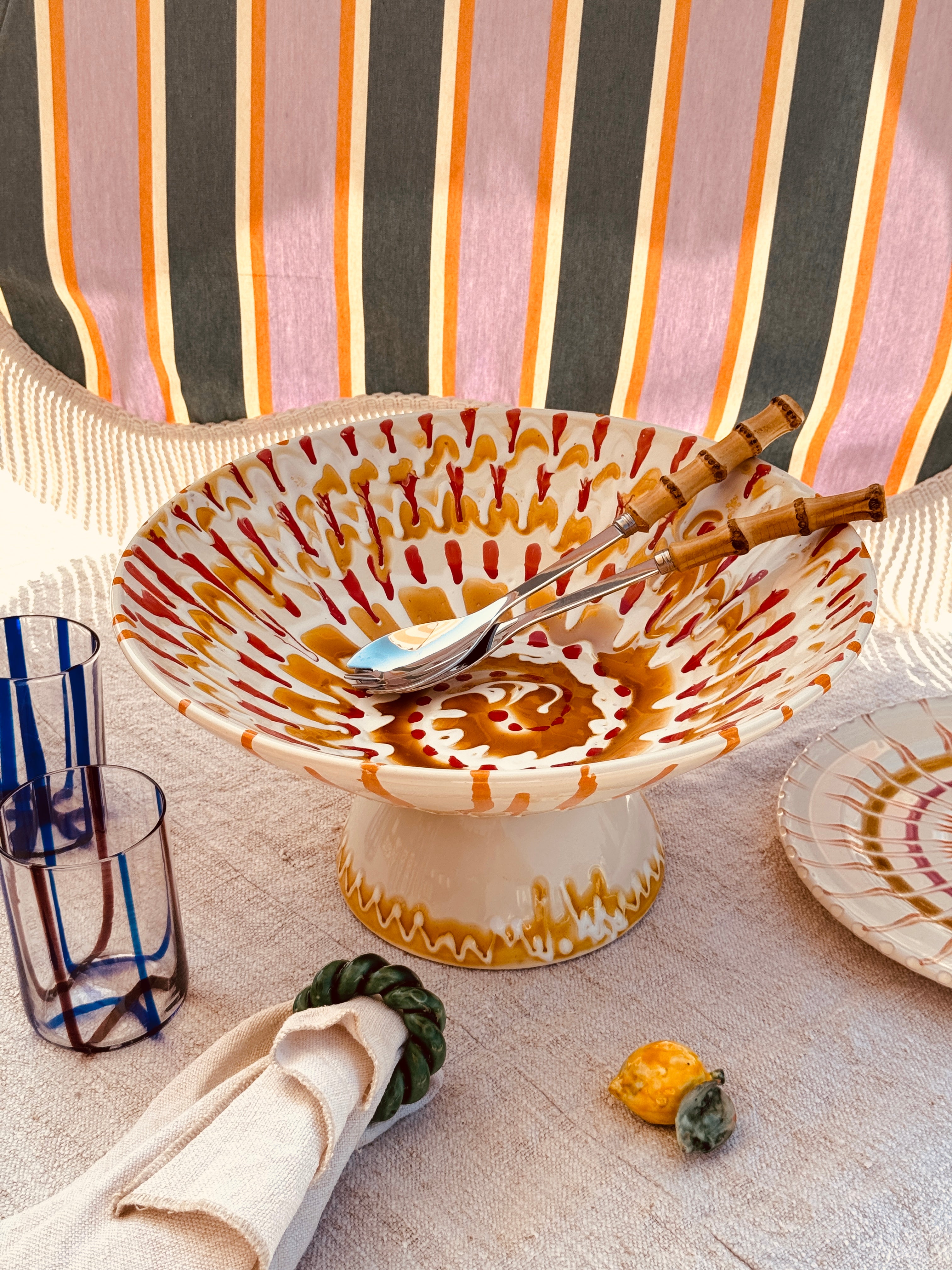 Einzelstück – Psychodelic High Bowl „Konic“, 35 cm

