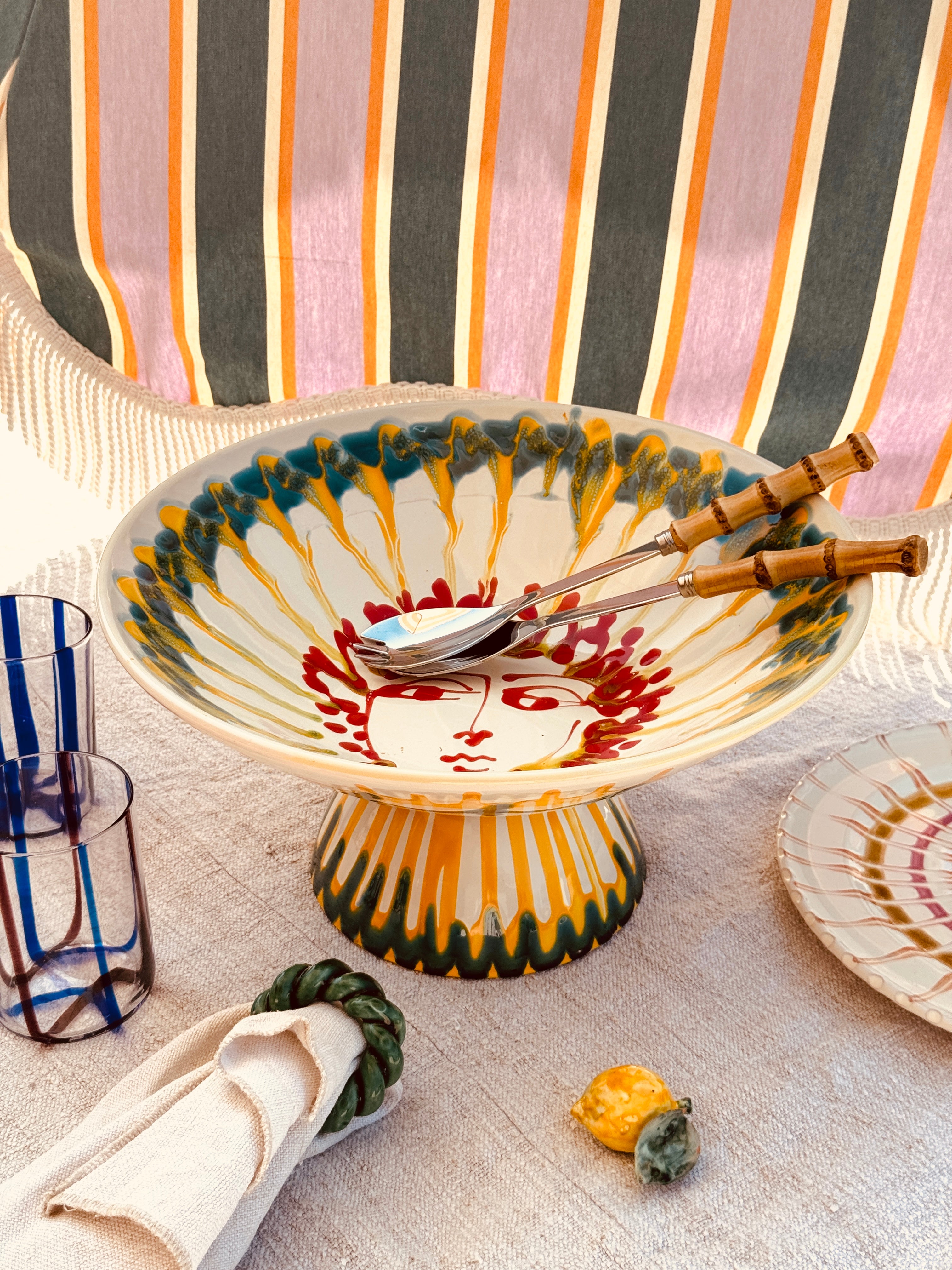 Einzelstück – Psychodelic High Bowl „Konic“, 35 cm
