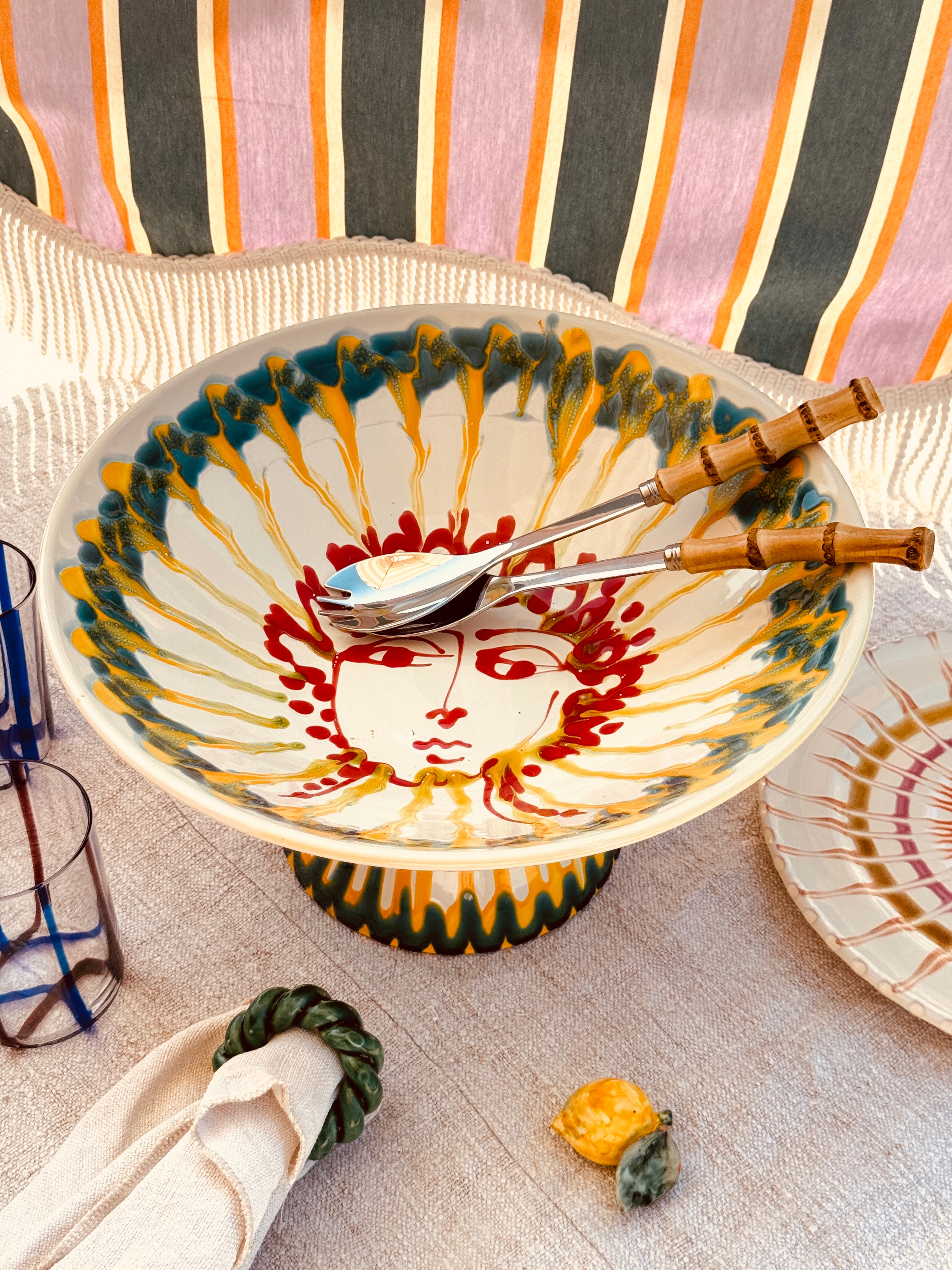 Einzelstück – Psychodelic High Bowl „Konic“, 35 cm
