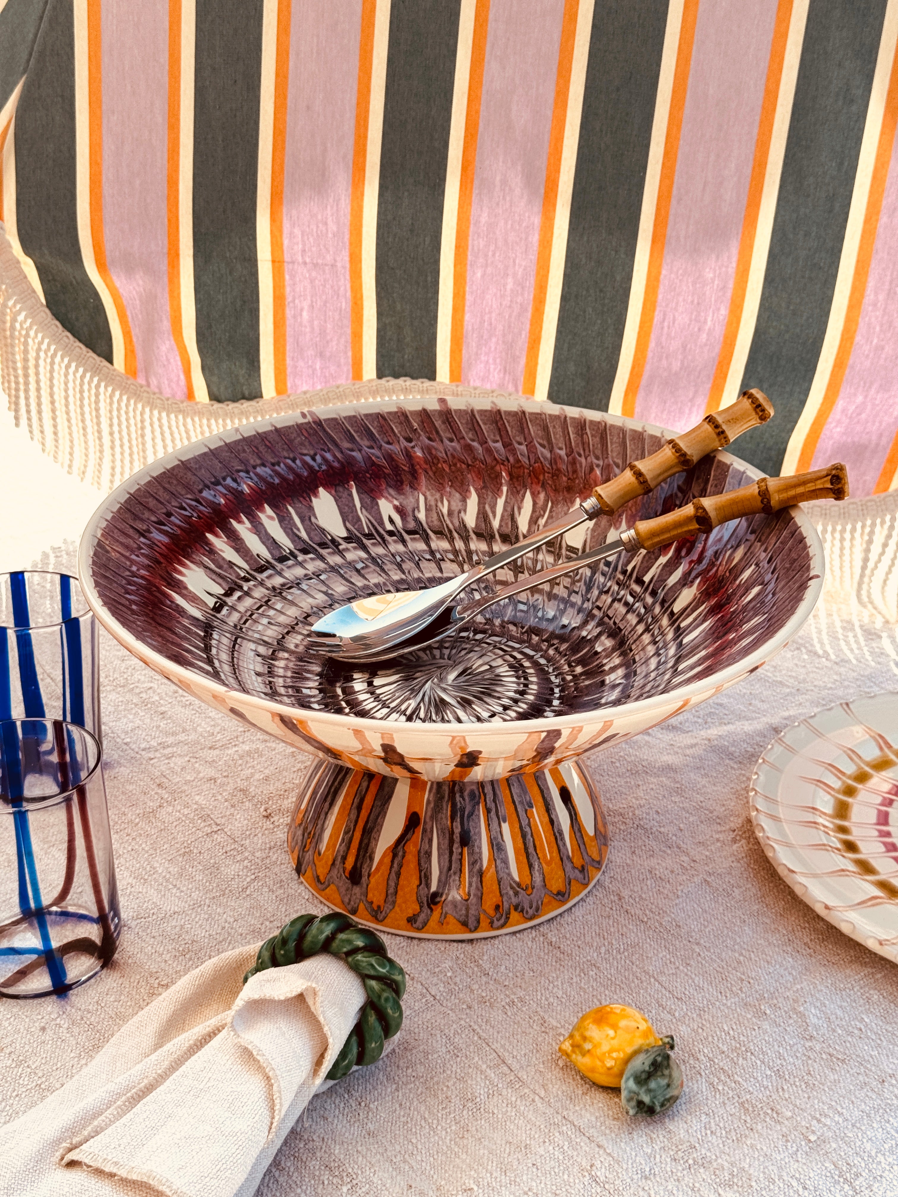 Einzelstück – Psychodelic High Bowl „Konic“, 35 cm
