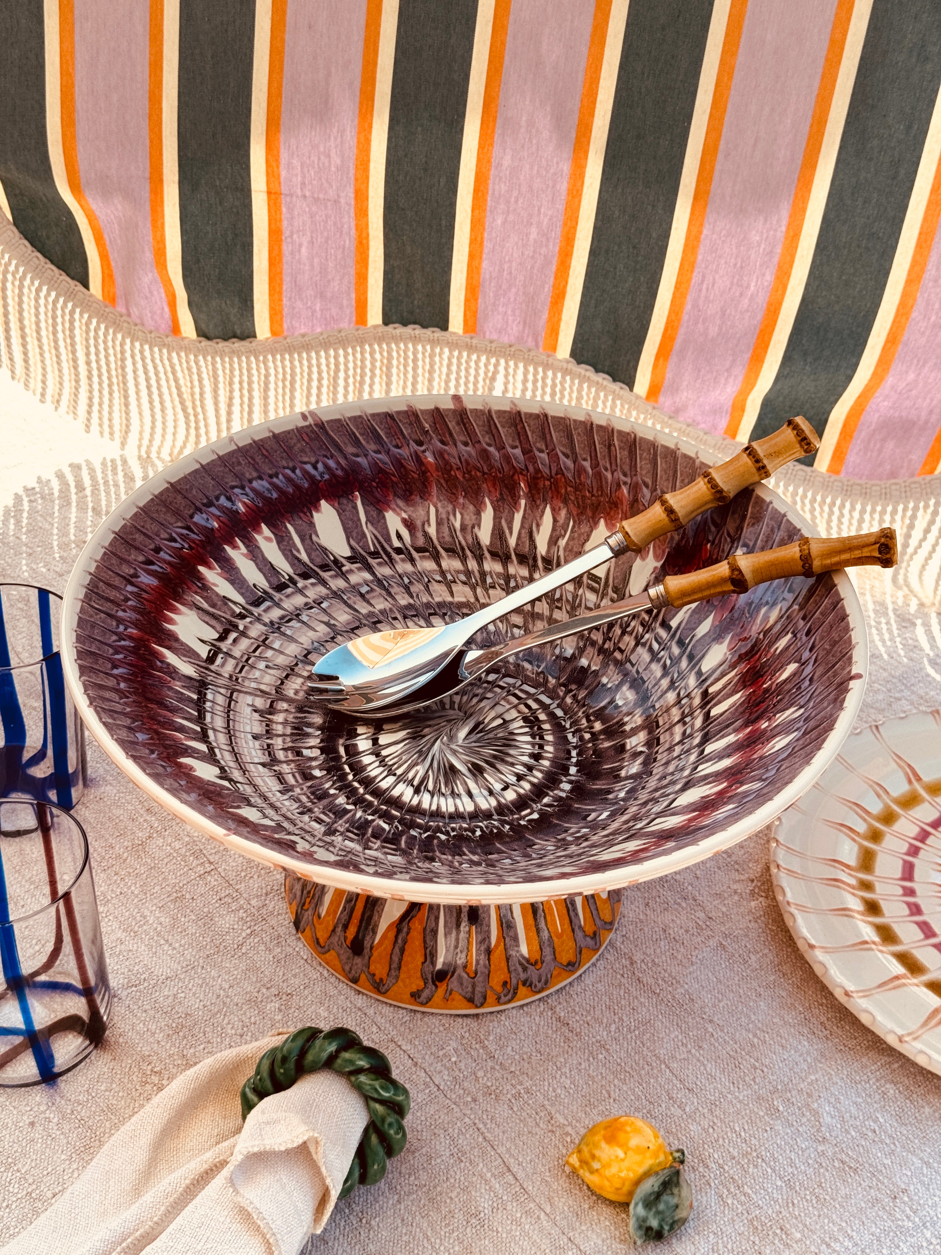 Einzelstück – Psychodelic High Bowl „Konic“, 35 cm
