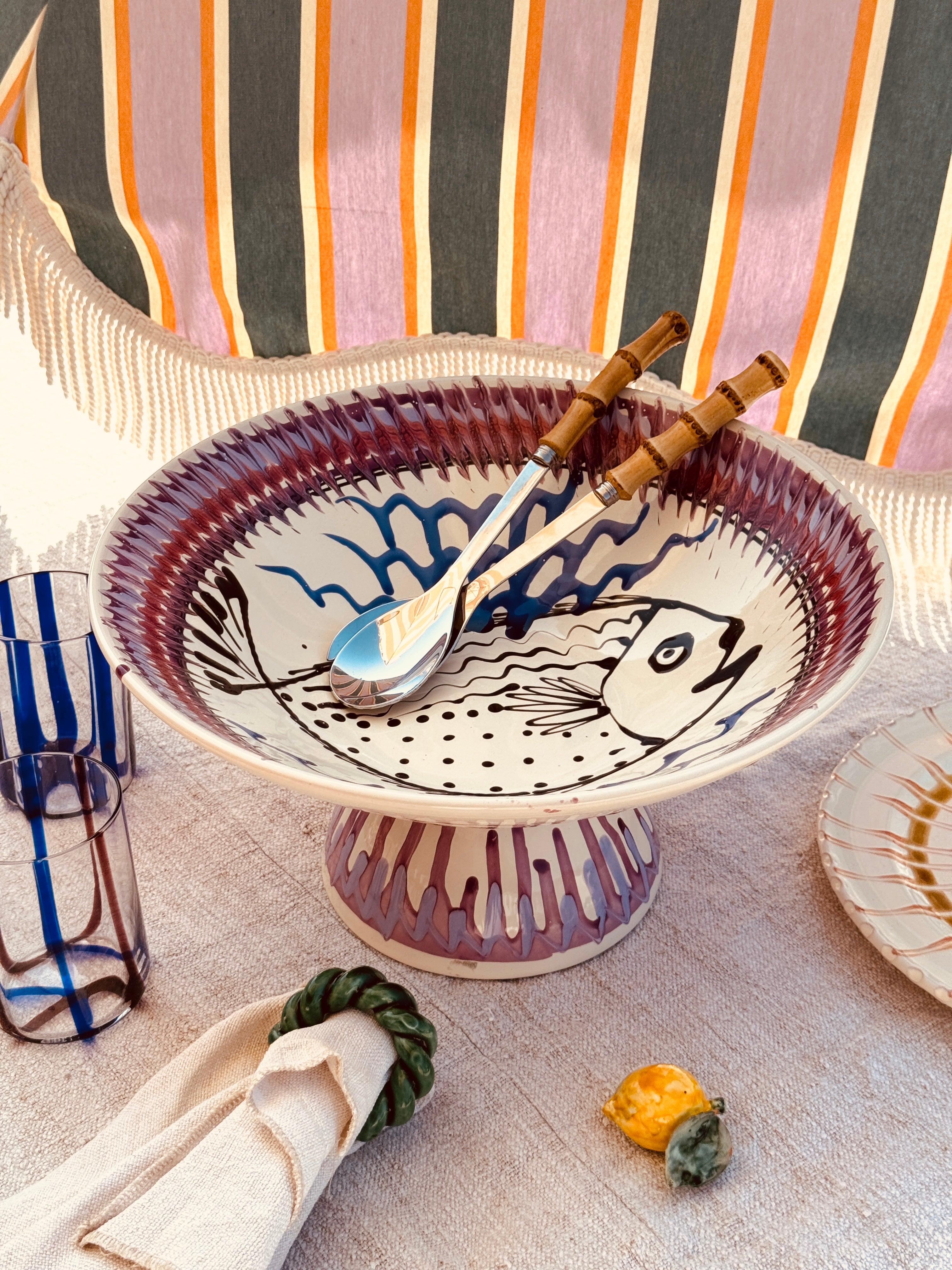 Einzelstück – Psychodelic High Bowl „Konic“, 35 cm
