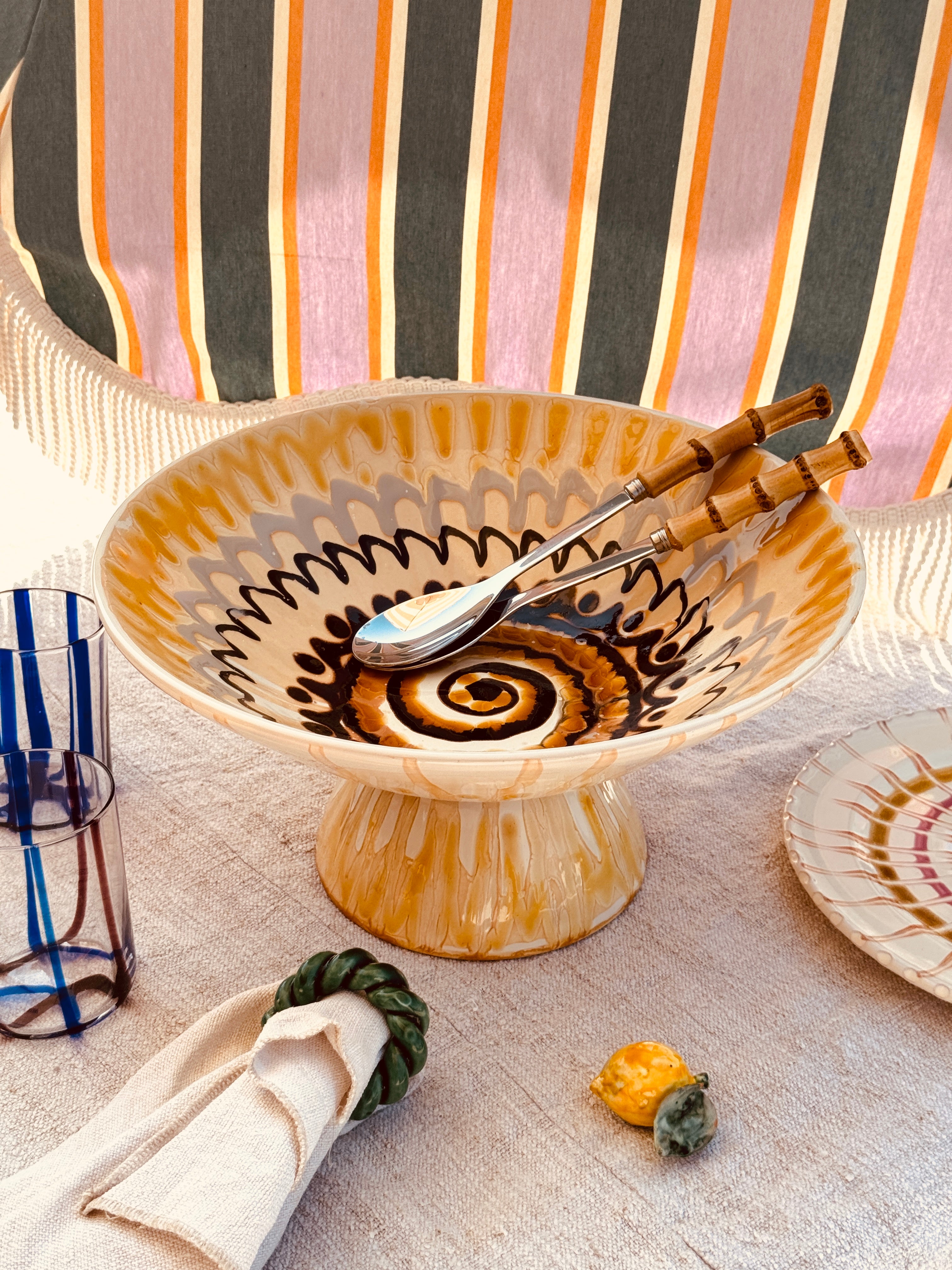 Einzelstück – Psychodelic High Bowl „Konic“, 35 cm
