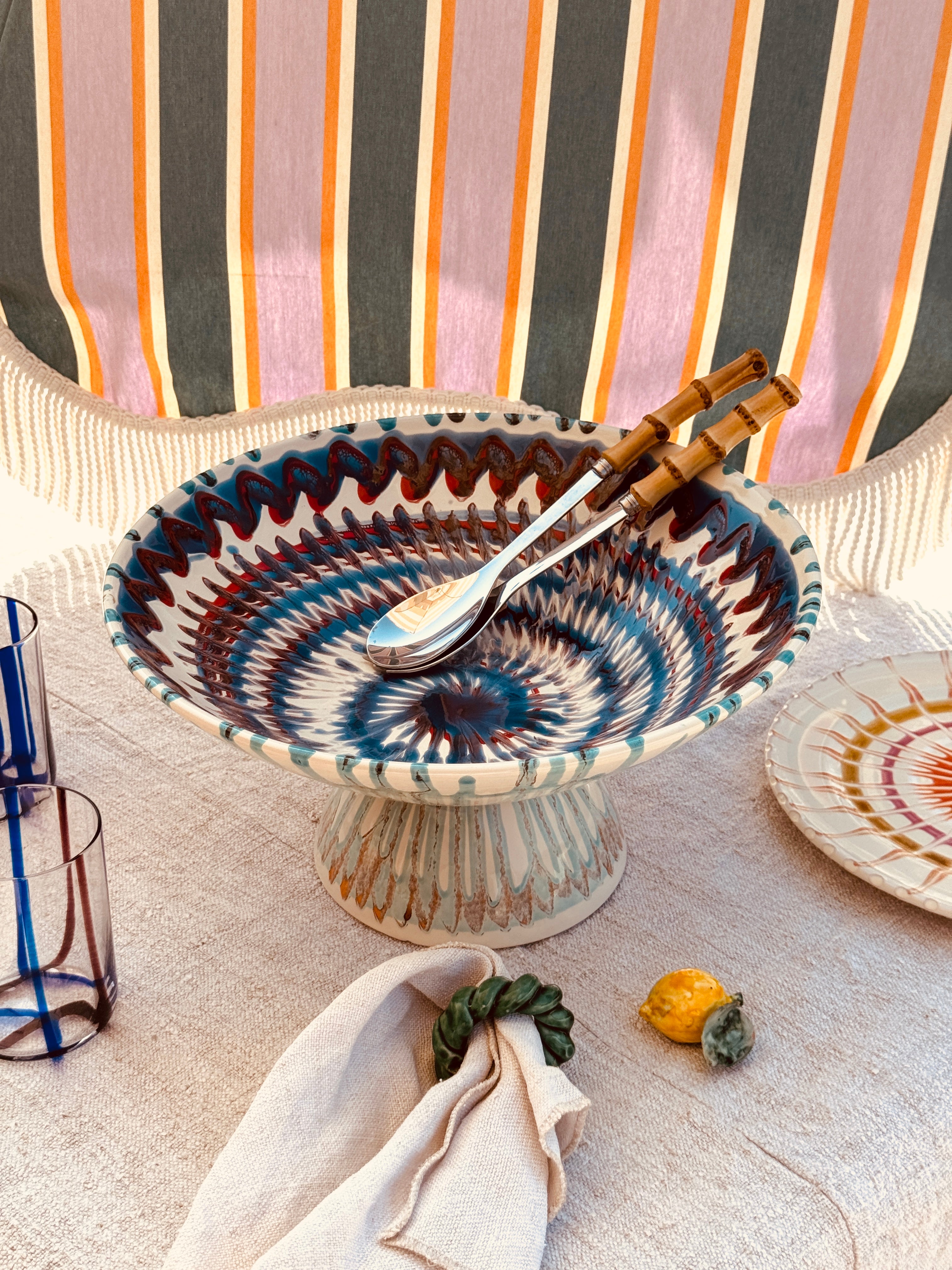 Einzelstück – Psychodelic High Bowl „Konic“, 35 cm

