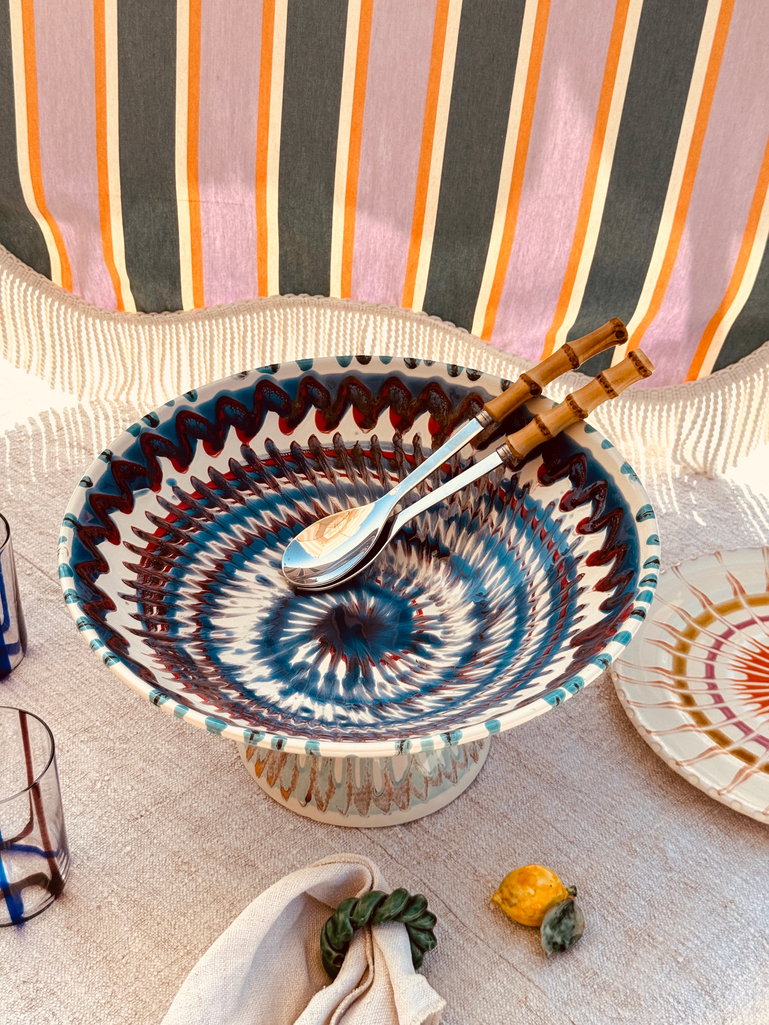 Einzelstück – Psychodelic High Bowl „Konic“, 35 cm
