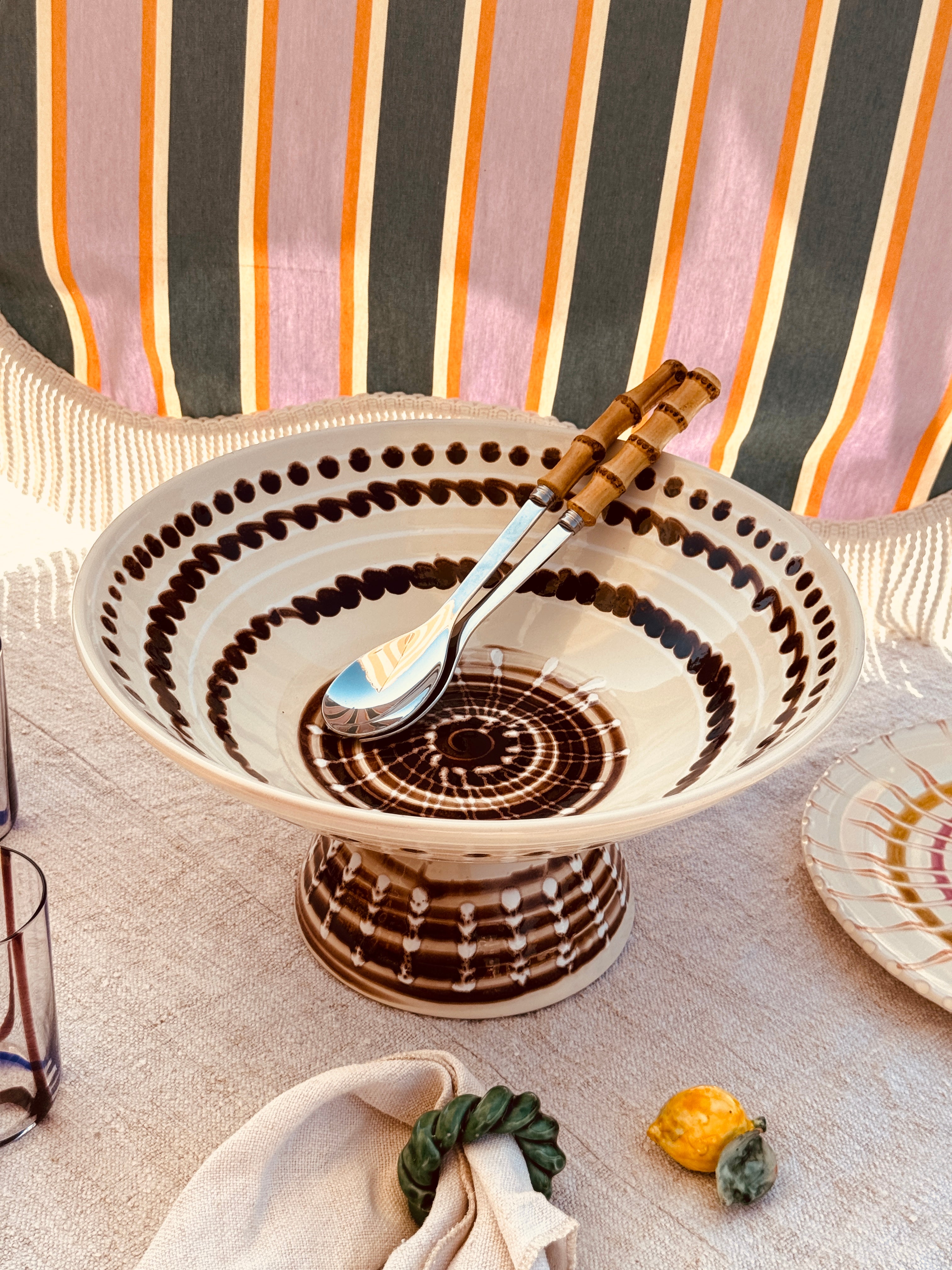Unique Art Object – "Konic" Psychodelic High Bowl, 35 cm