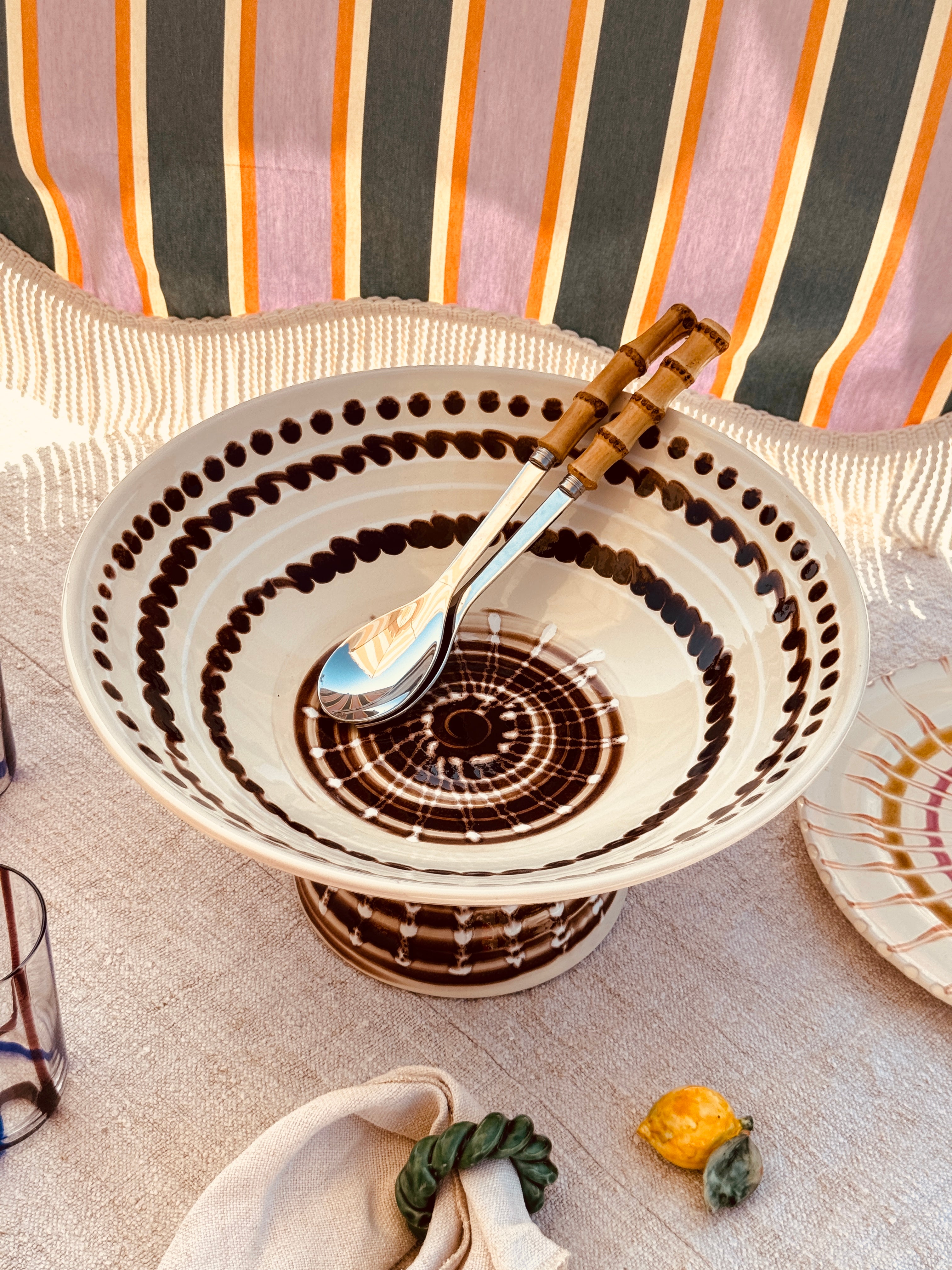 Unique Art Object – "Konic" Psychodelic High Bowl, 35 cm