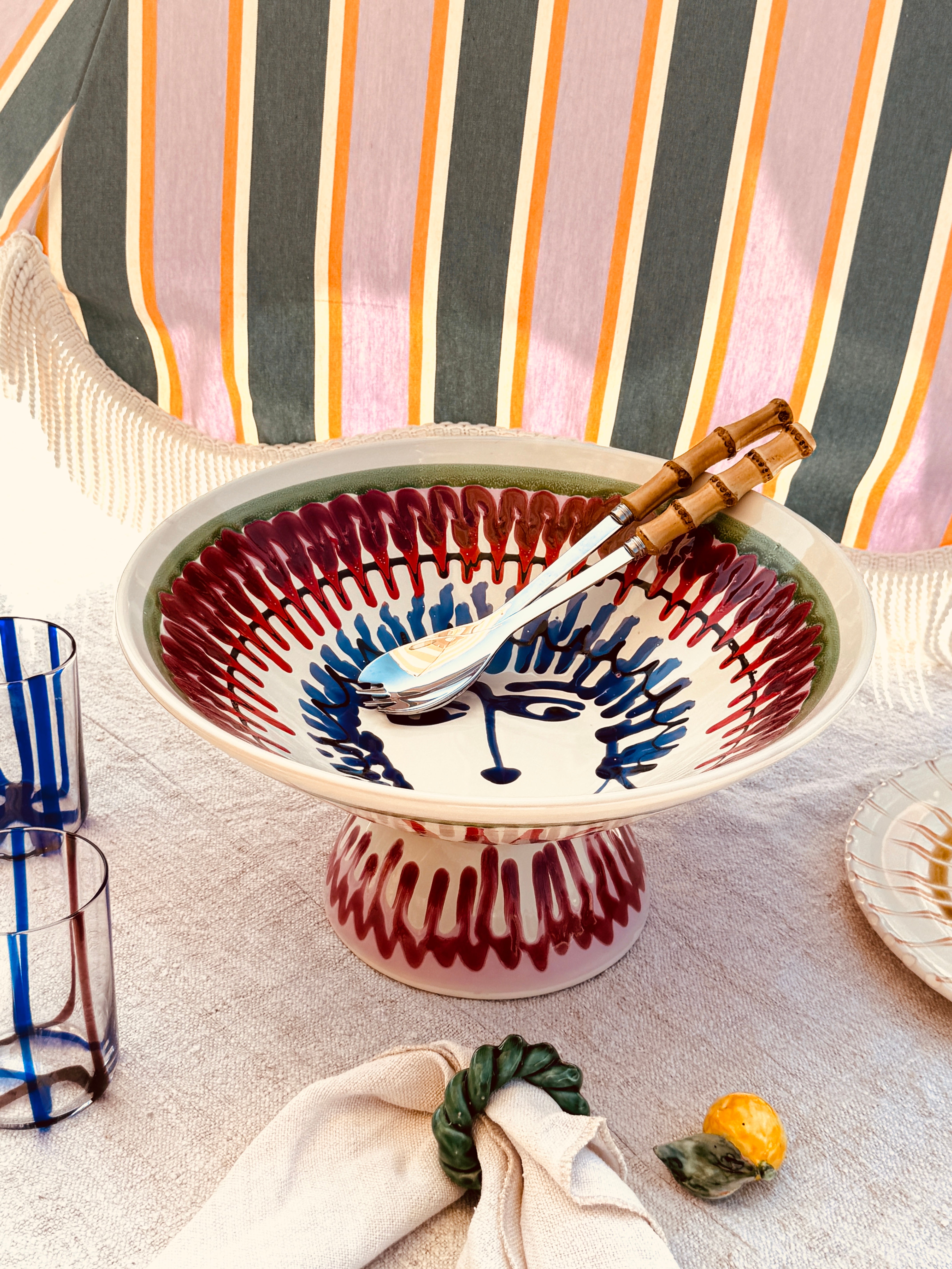 Einzelstück – Psychodelic High Bowl „Konic“, 35 cm
