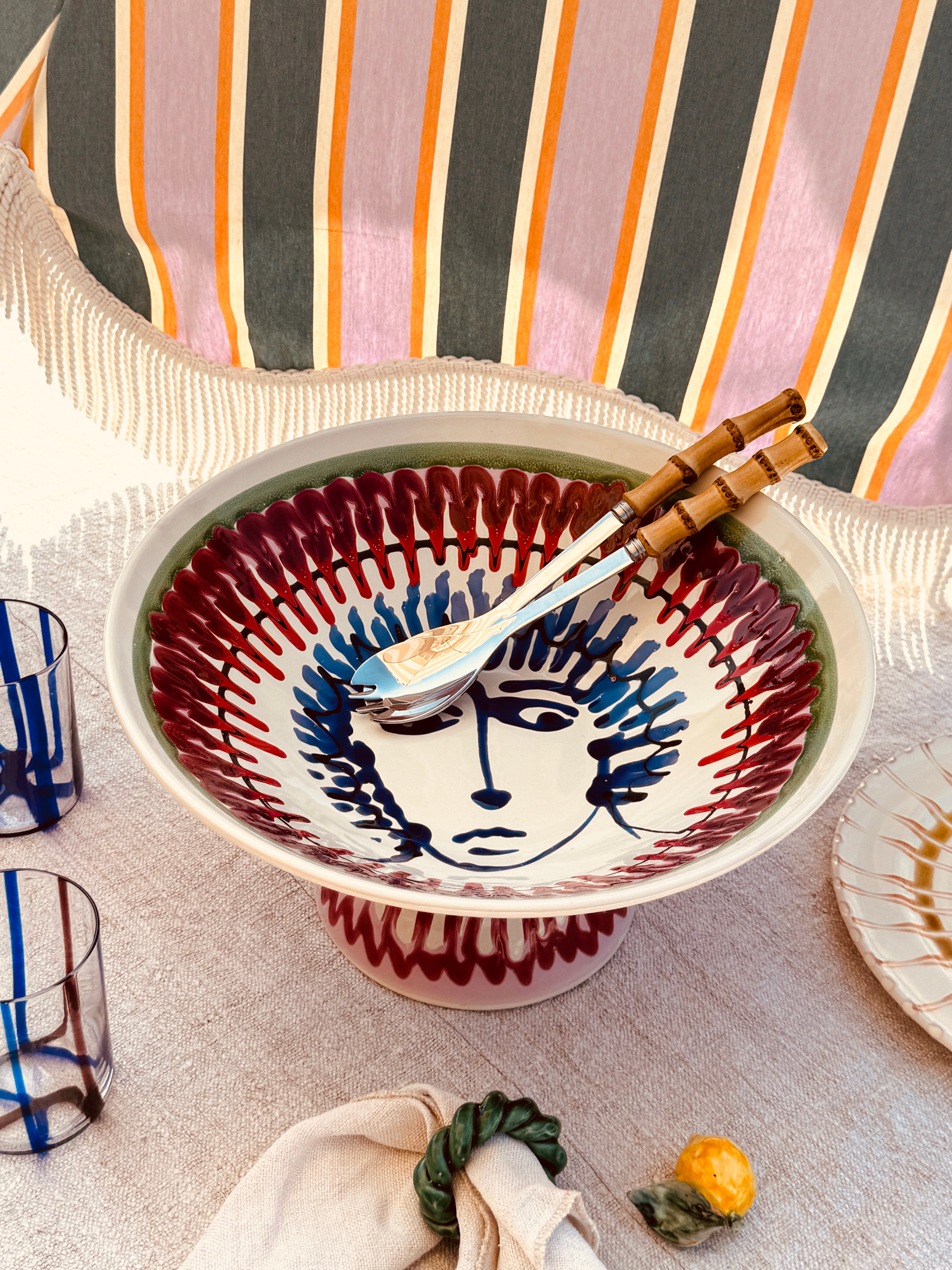 Einzelstück – Psychodelic High Bowl „Konic“, 35 cm
