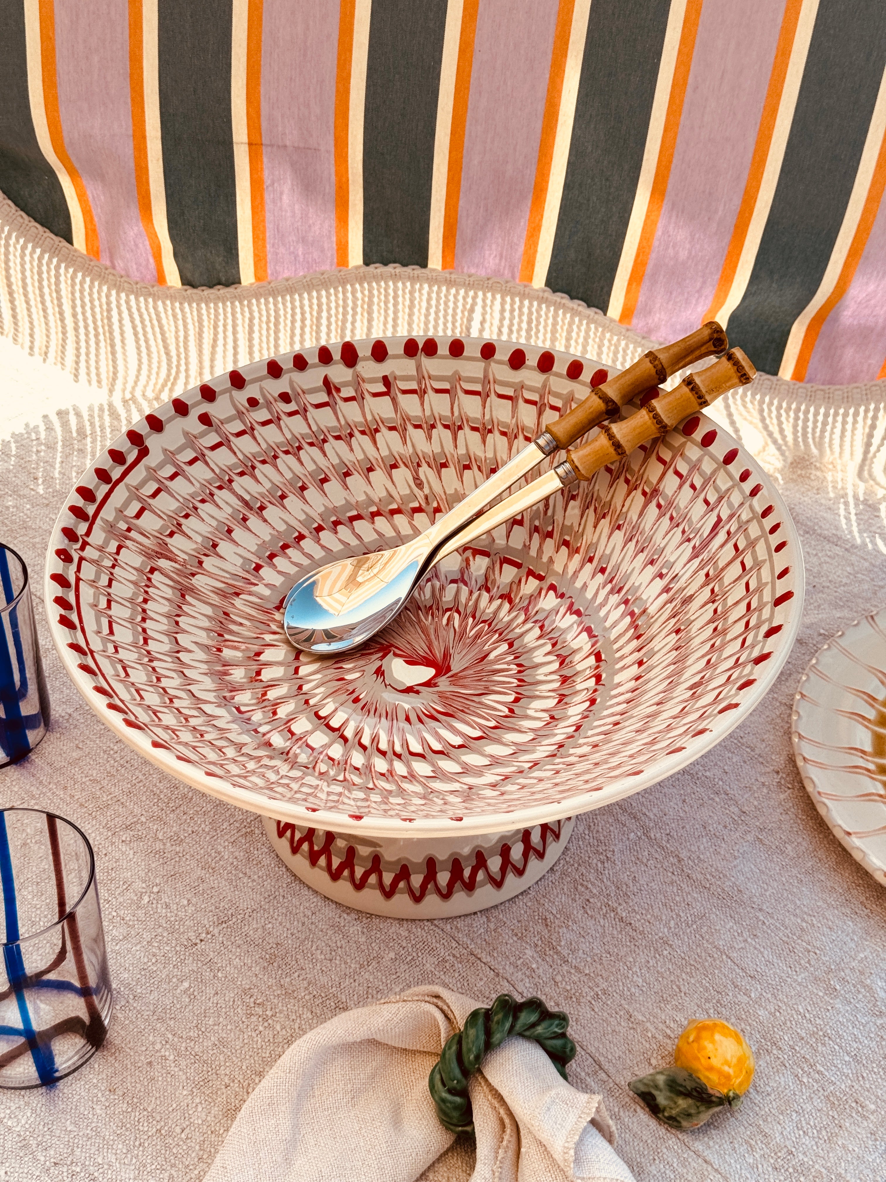 Unique Art Object – "Konic" Psychodelic High Bowl, 35 cm