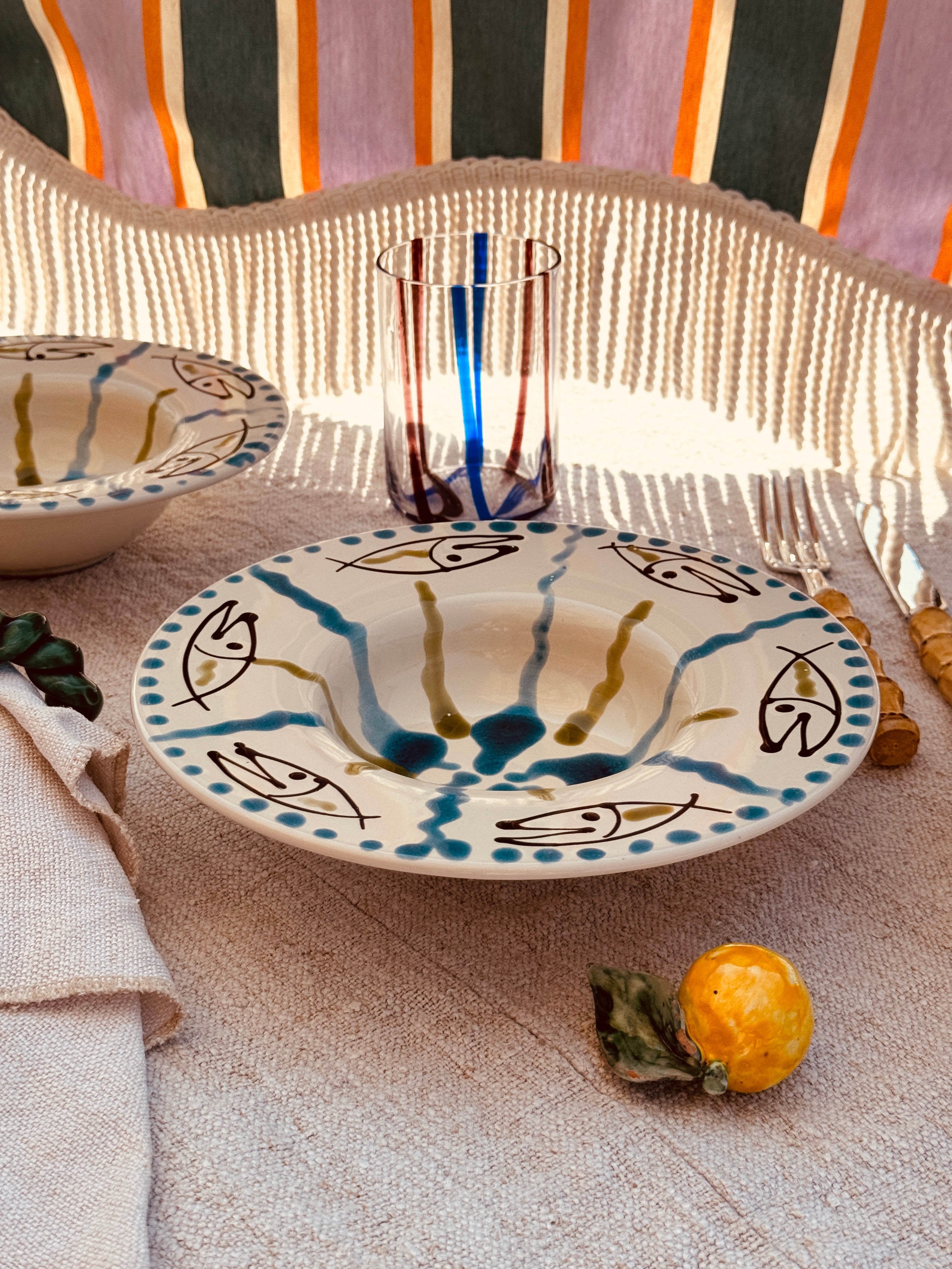 NEW SHAPE! Psychodelic Schale Cappello di Prete 23cm "Pesce Monaco"