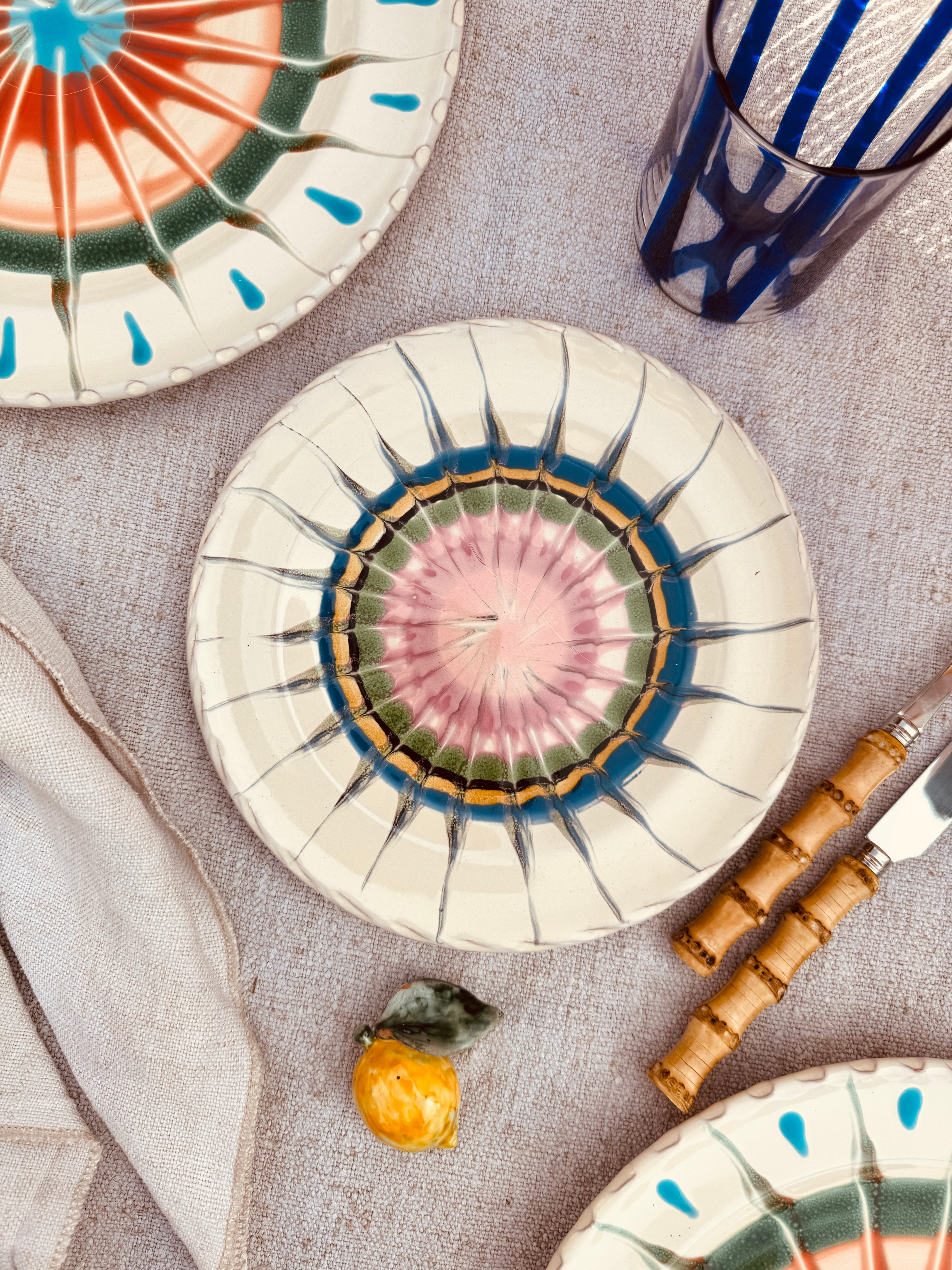 Psychodelic Antipasti / Dessertteller - 20 cm "Lido Fantastico 1962" 