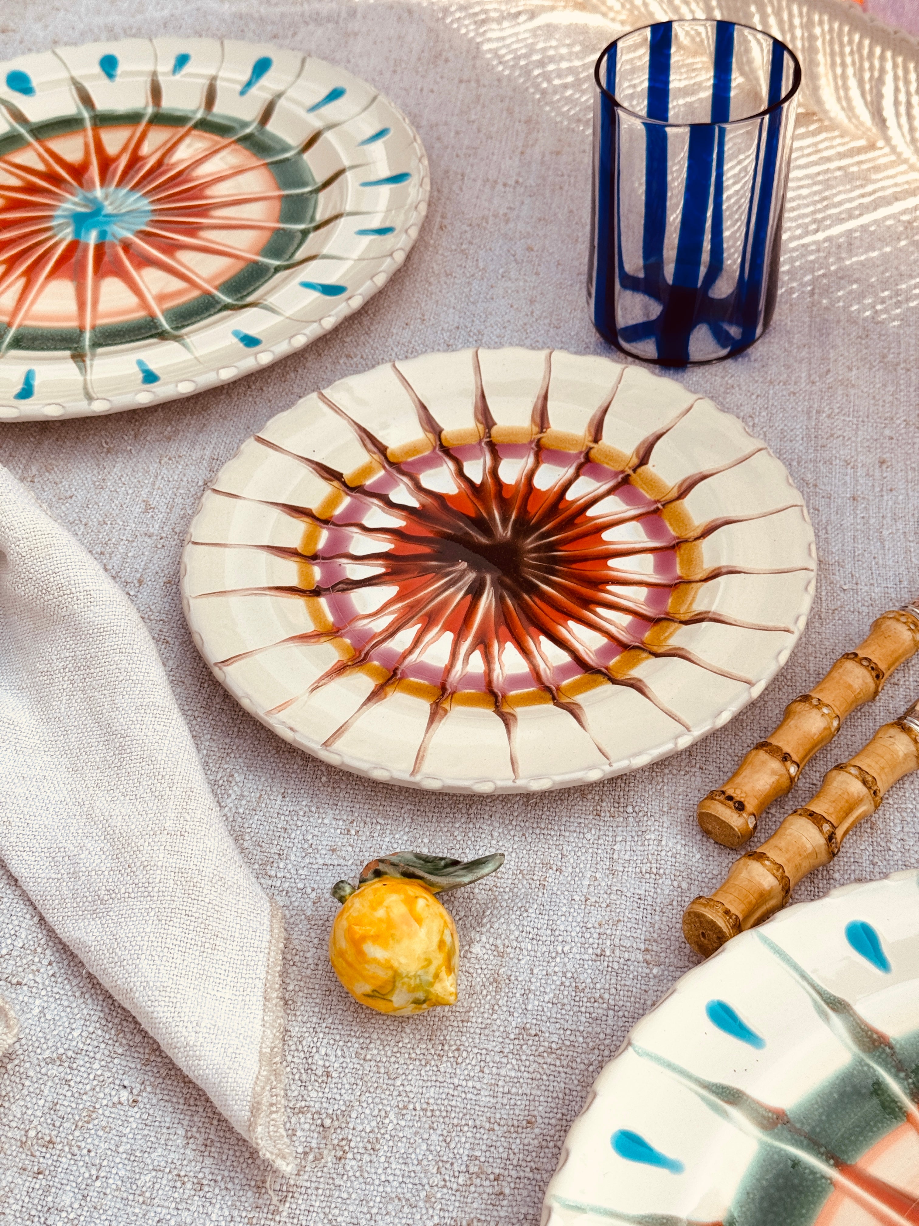 Psychodelic Antipasti / Dessertteller - 20 cm "Lido Fantastico 1963" 
