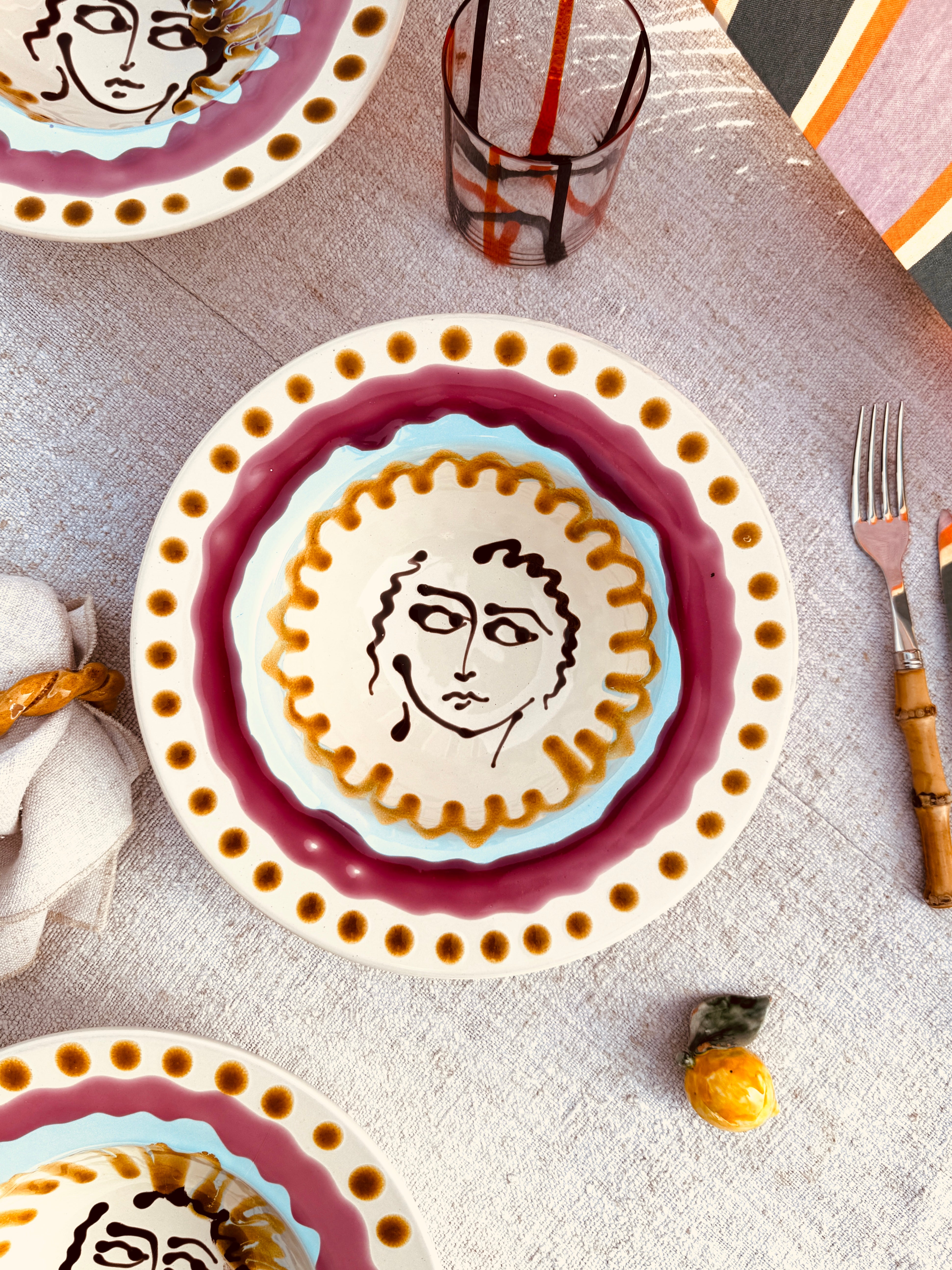 Handgefertigte Pastaschale 25 cm | Cappello di Prete