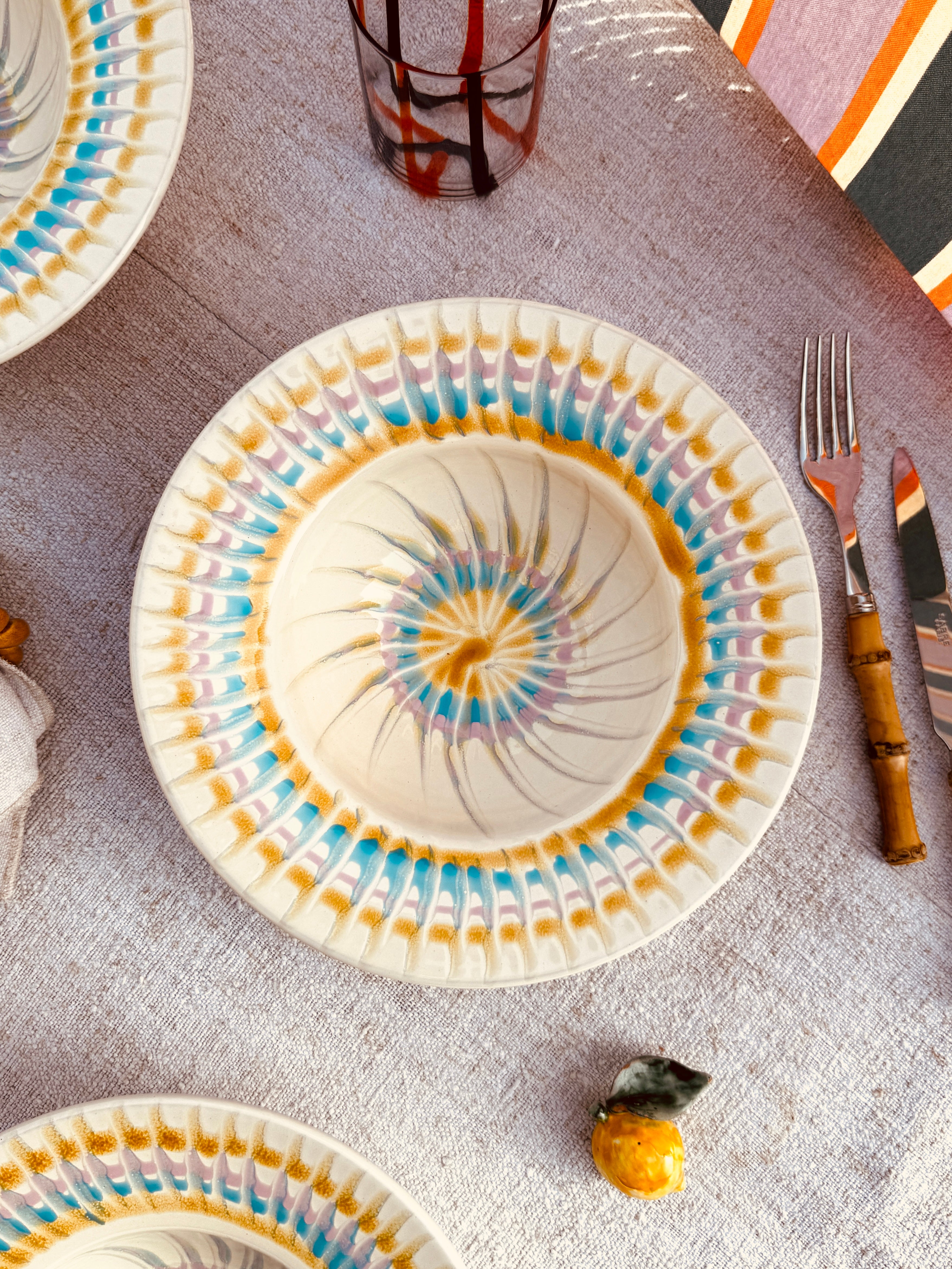 Handgefertigte Pastaschale 25 cm | Cappello di Prete