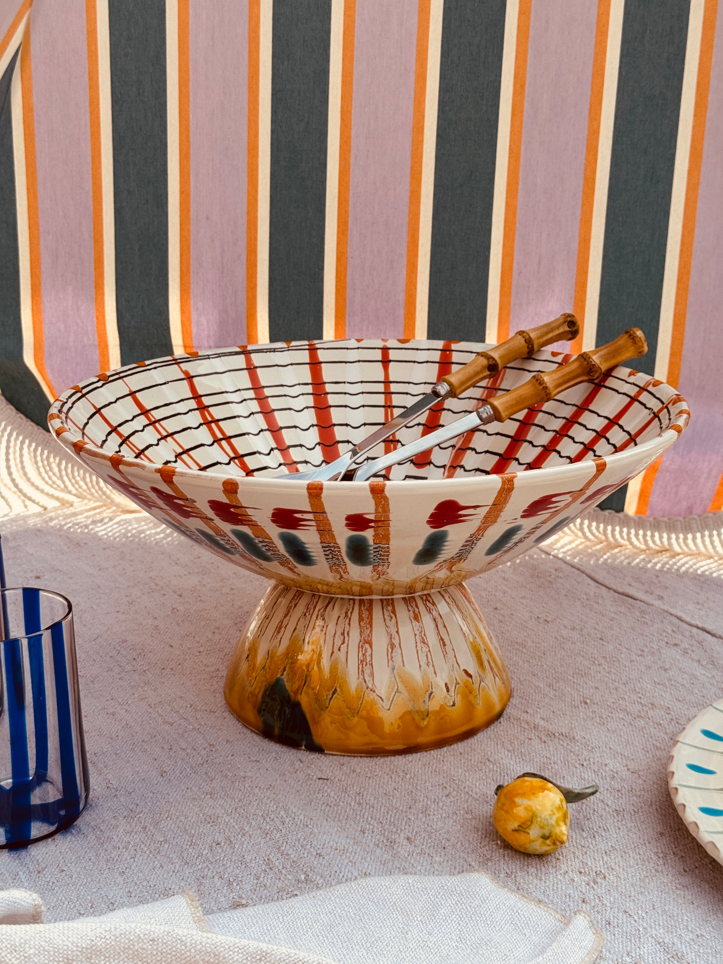 Einzelstück – Psychodelic High Bowl „Konic“, 35 cm
