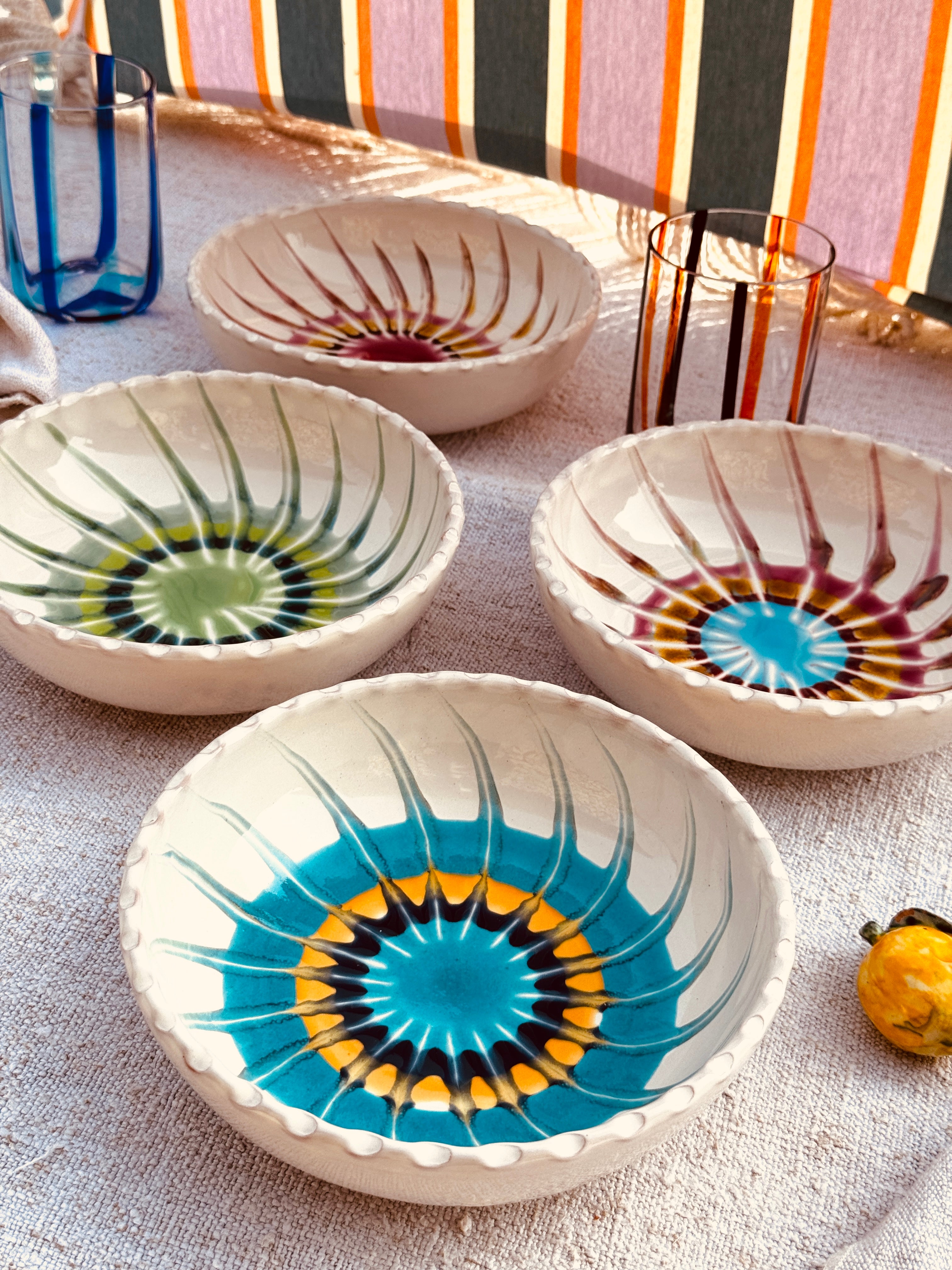 Schale  - 19cm „Riviera Classic Mix" 4er Set