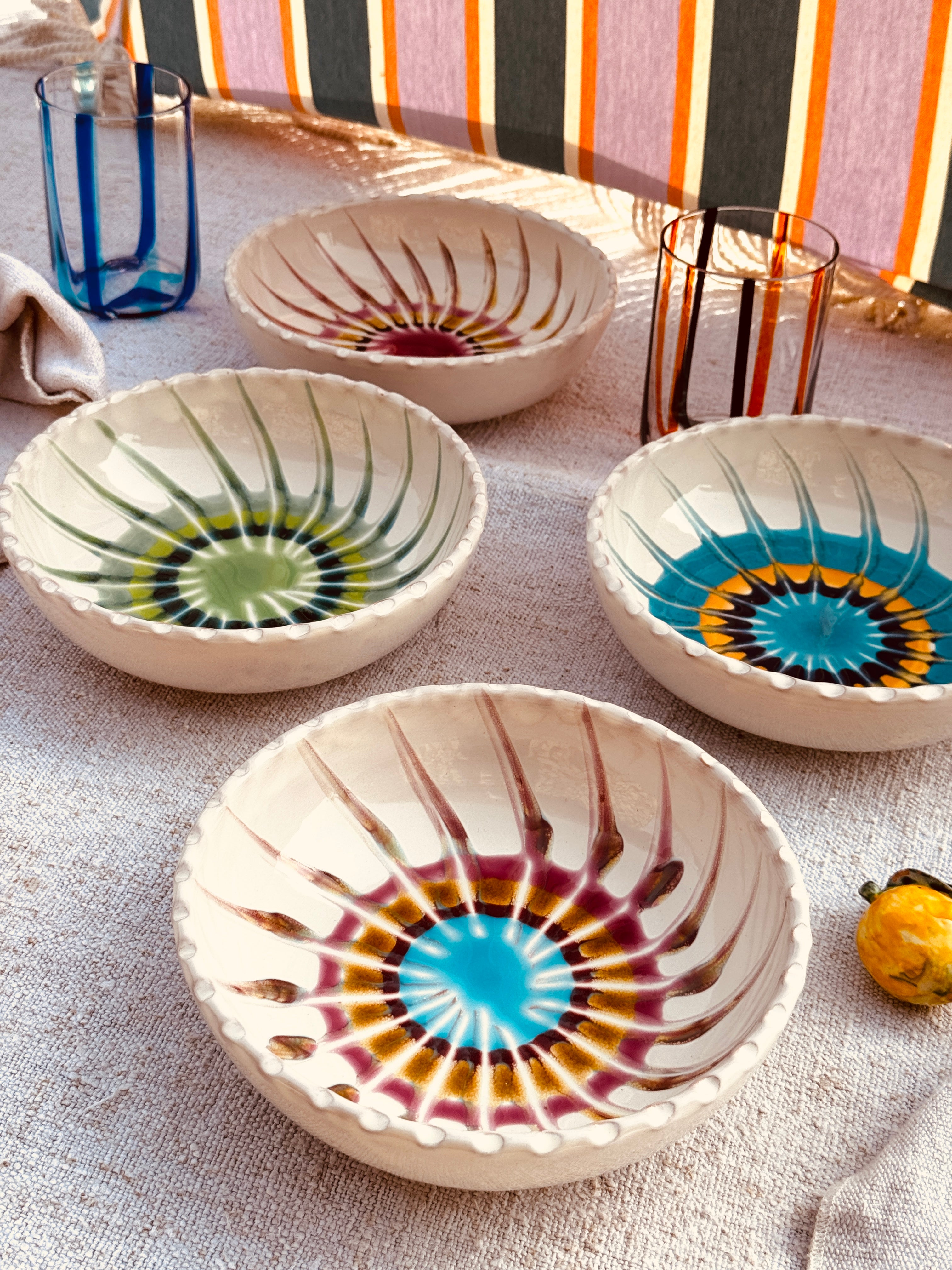 Schale  - 19cm „Riviera Classic Mix" 4er Set