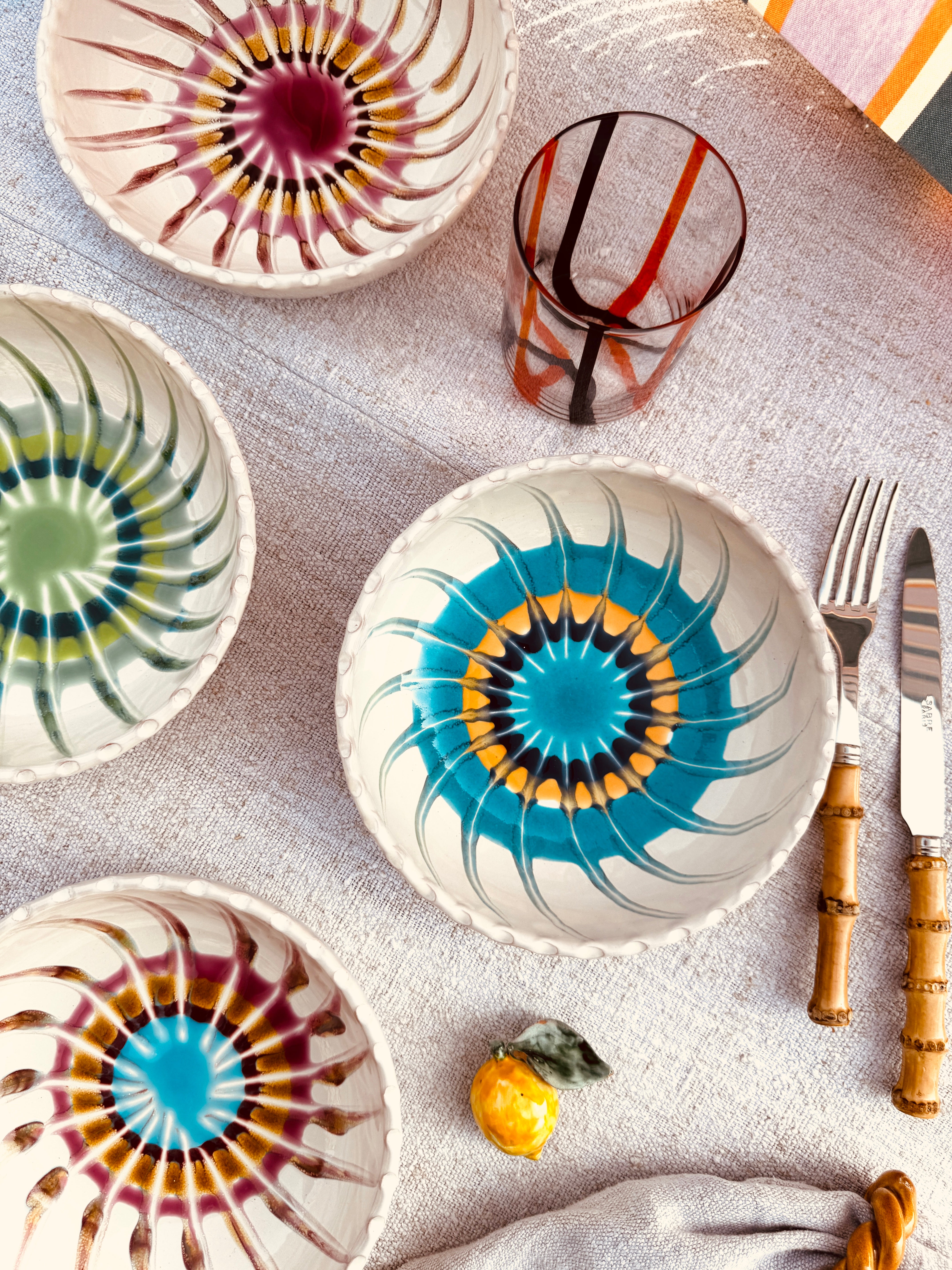 Schale  - 19cm „Riviera Classic Mix" 4er Set