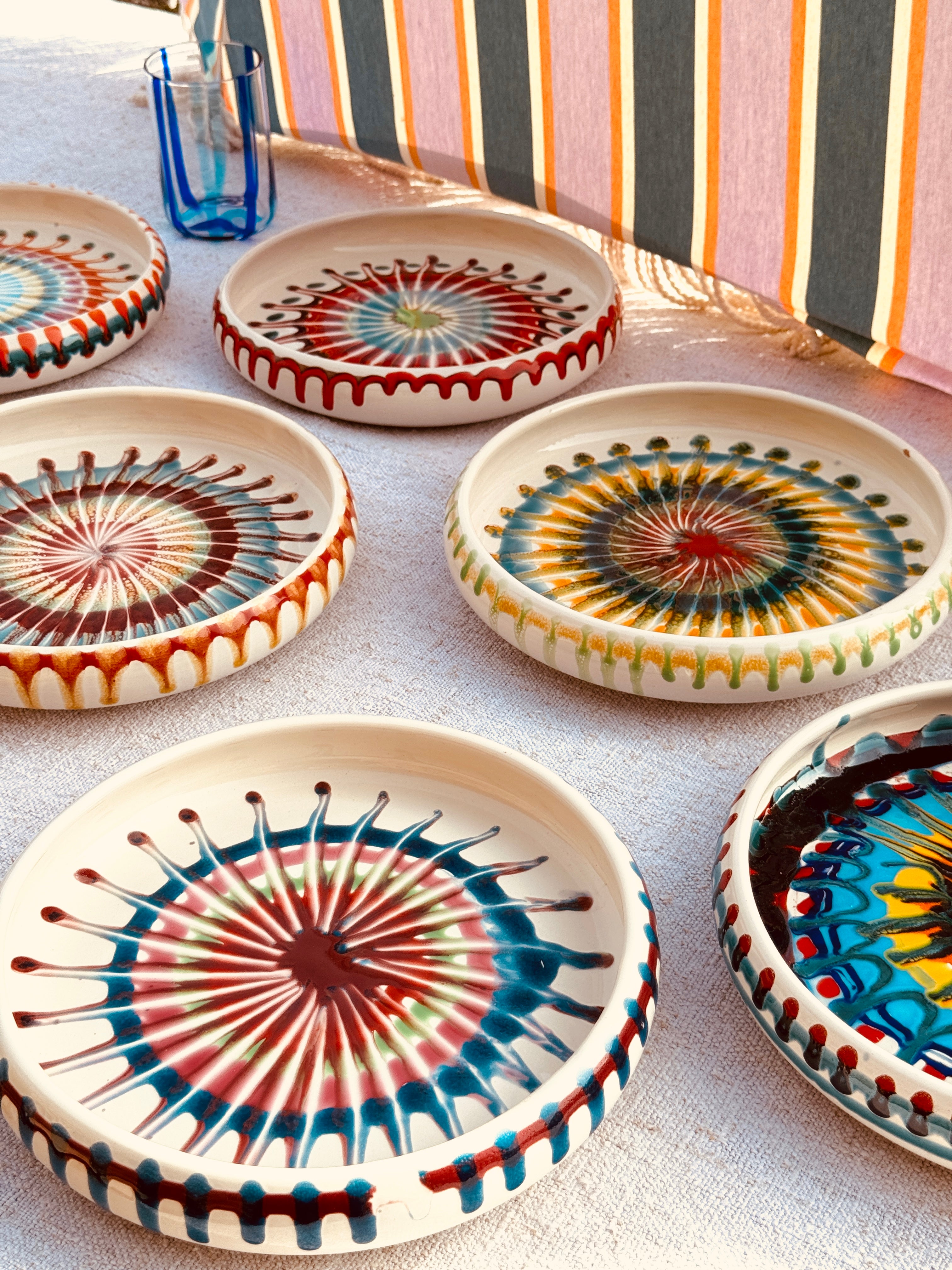 Pasta Teller "Riviera Frisbee Mix" 6er Set