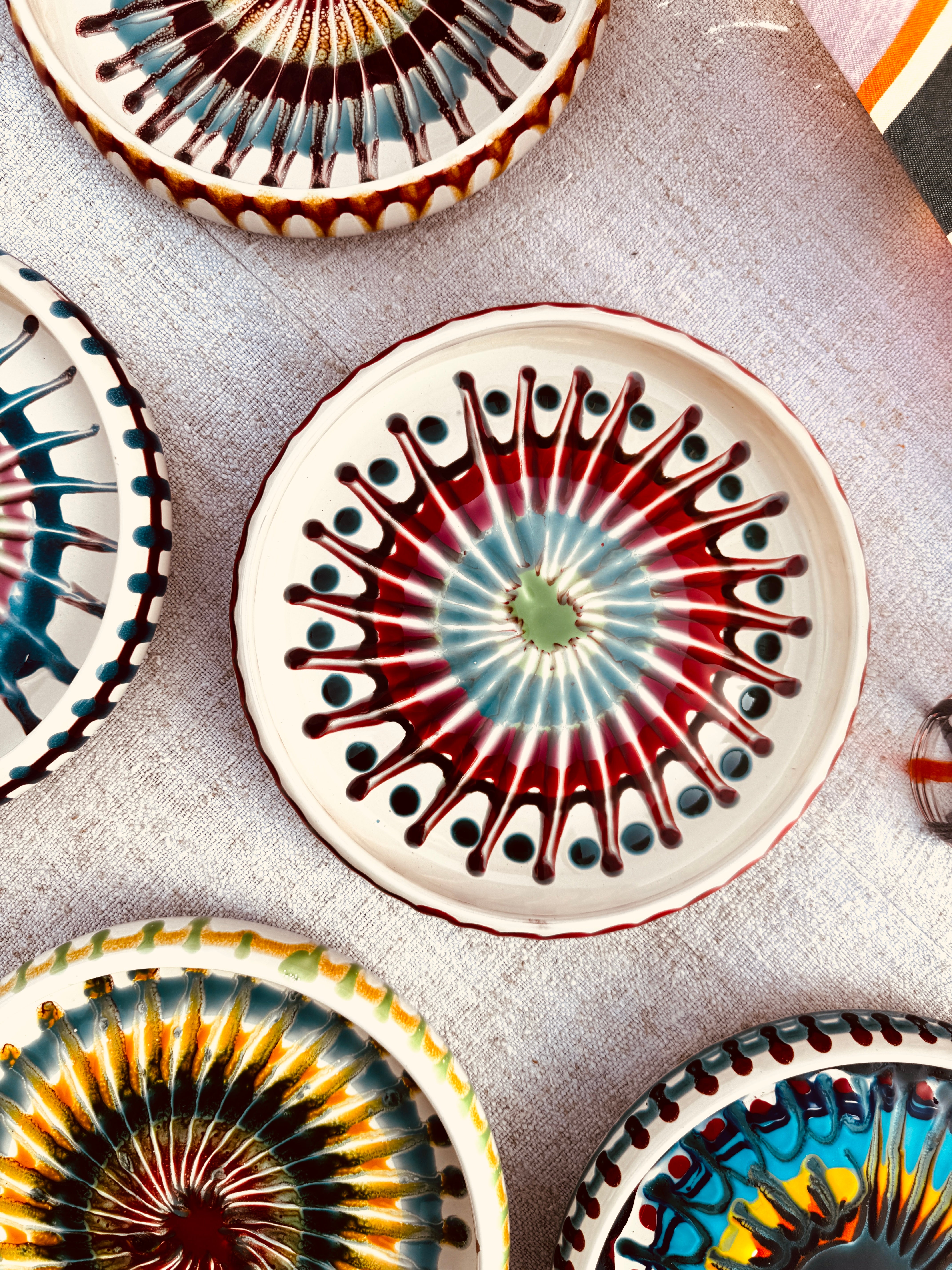 Pasta Teller "Riviera Frisbee Mix" 6er Set