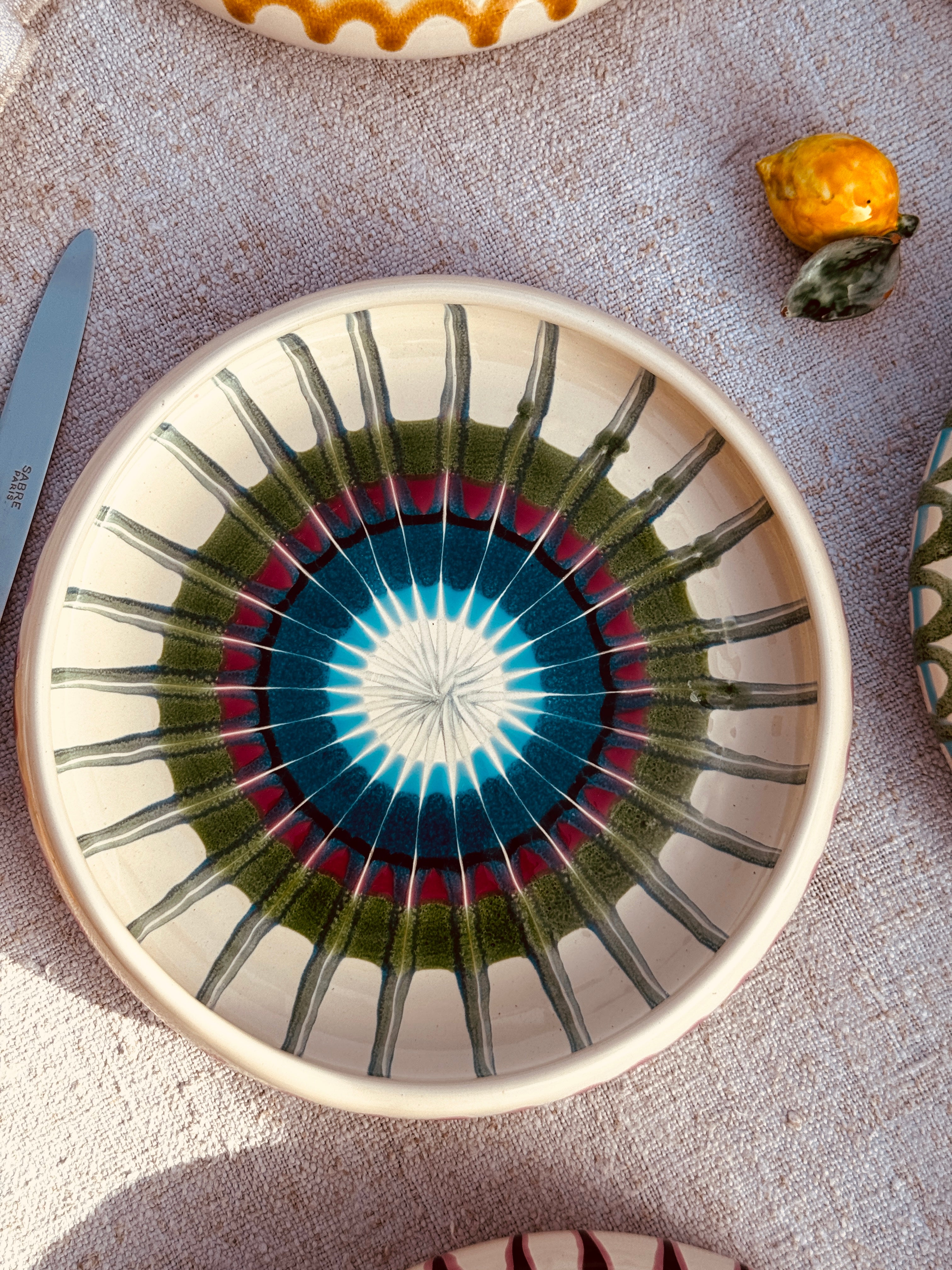 Pasta Teller "Riviera Frisbee Mix" 6er Set