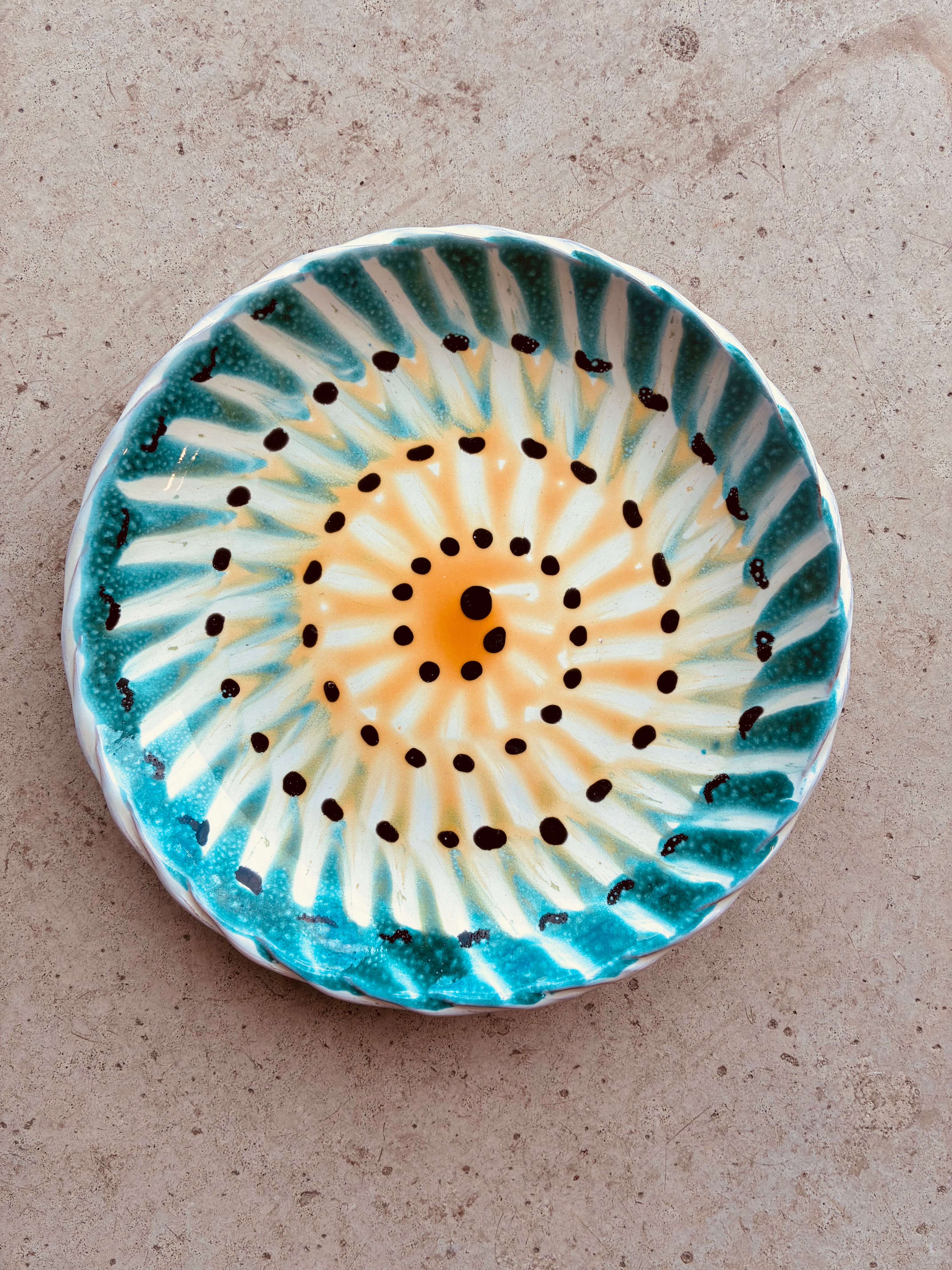 Psychodelic Brotteller Plate - 16cm "Little Puglia Spirali"