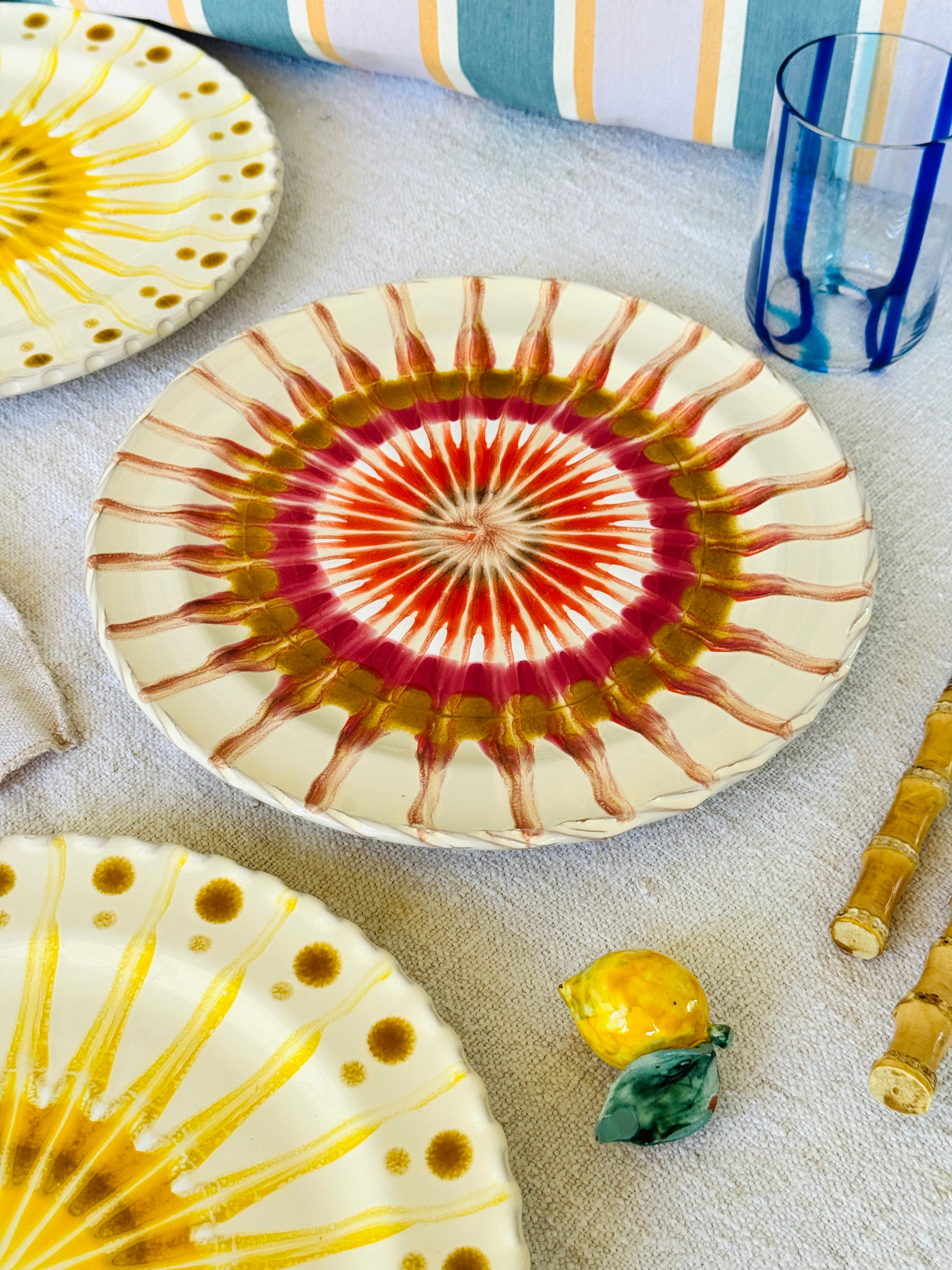 Handmade Italian Dinner Plate 27 cm | Large Ceramic Plate