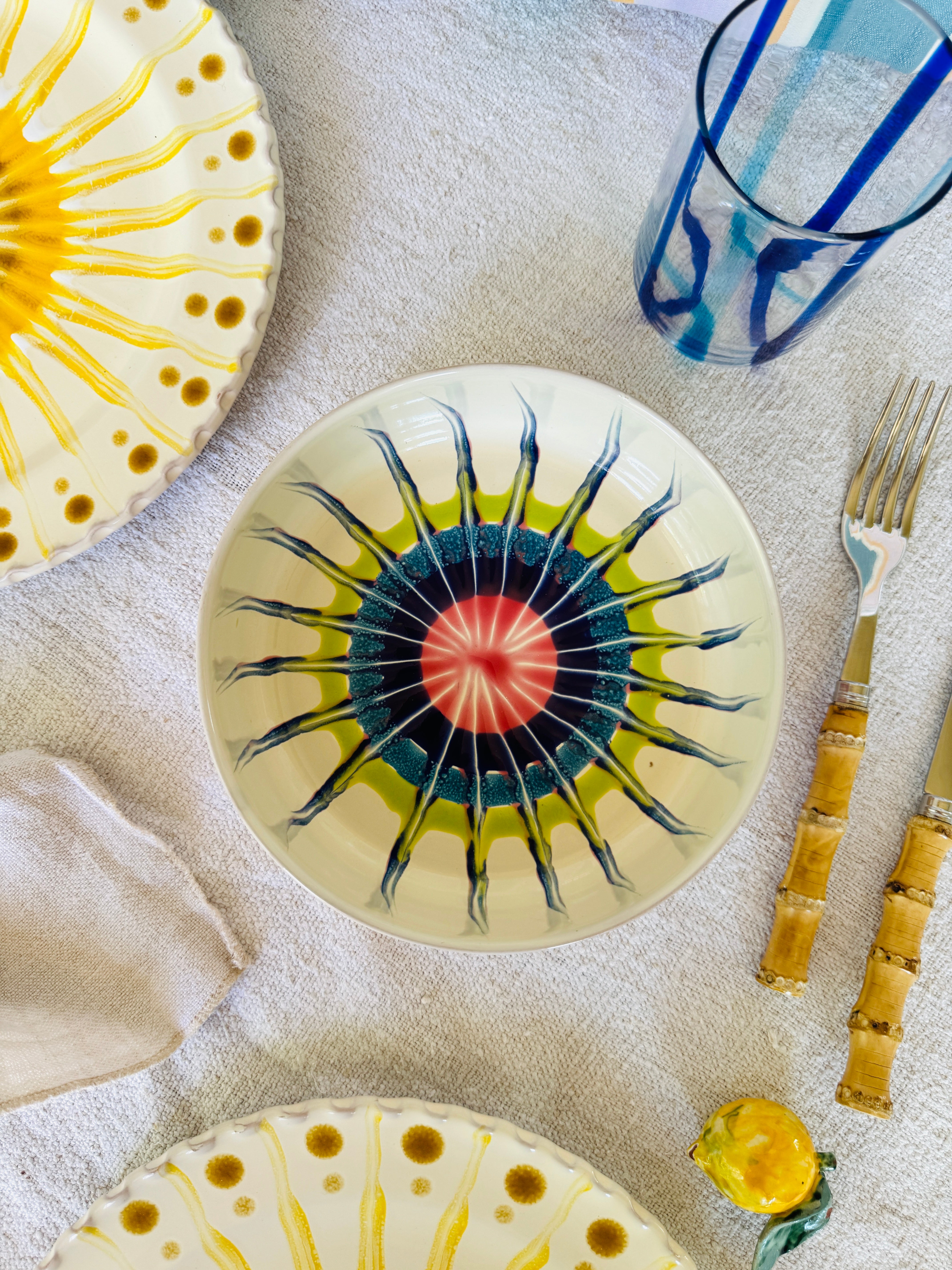 Lido Bowl Riviera 18,5 cm - handpainted in Italy