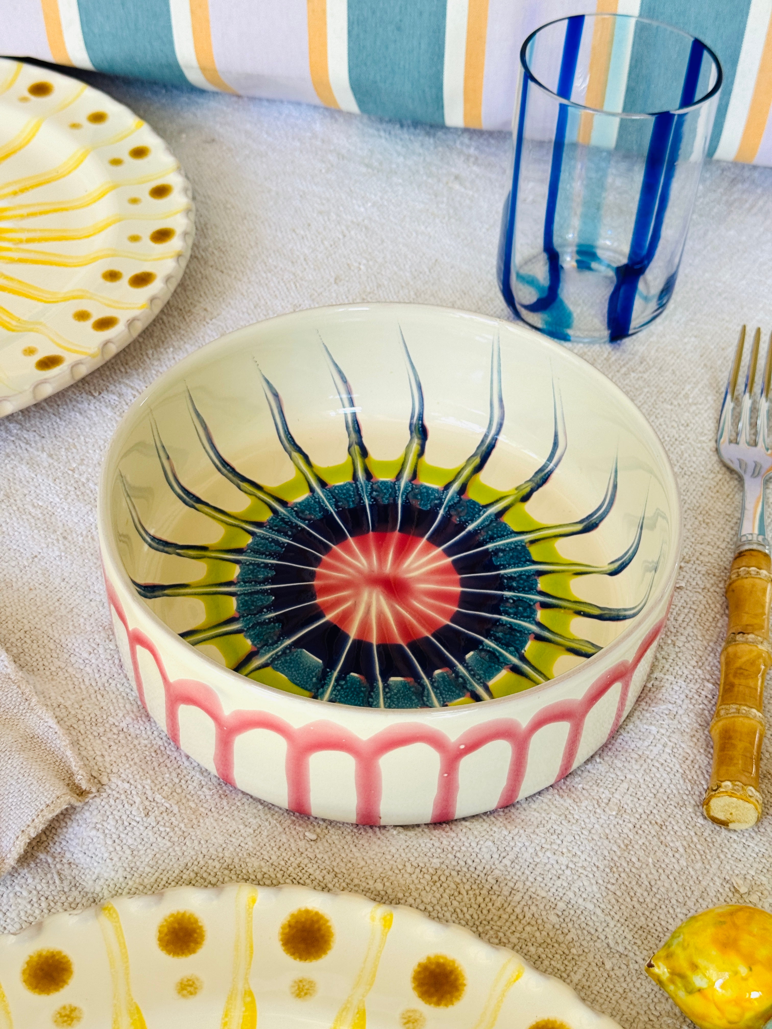 Lido Bowl Riviera 18,5 cm - handpainted in Italy