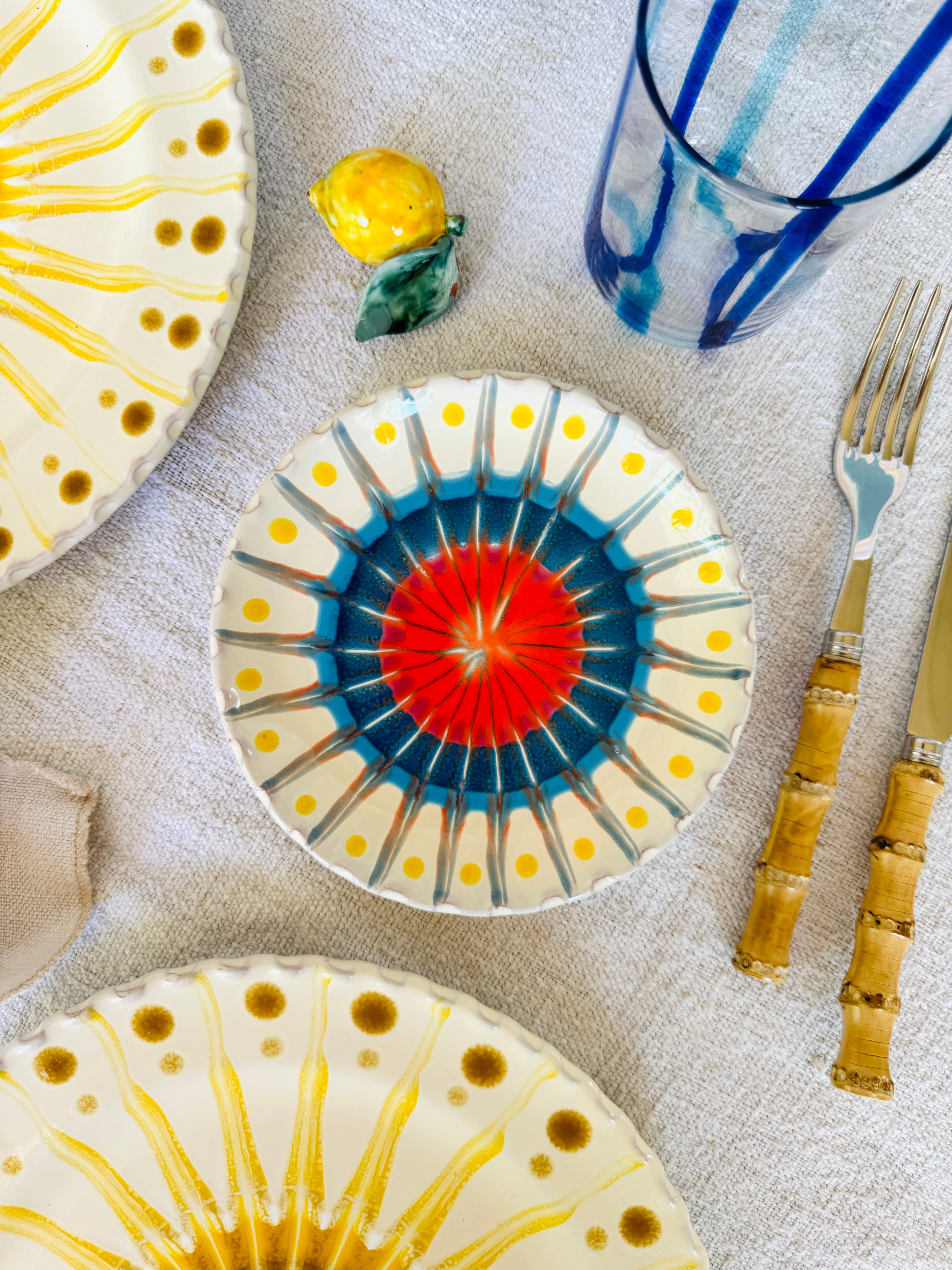 Handmade Italian Small Plate 16 cm | Dessert & Bread Plate