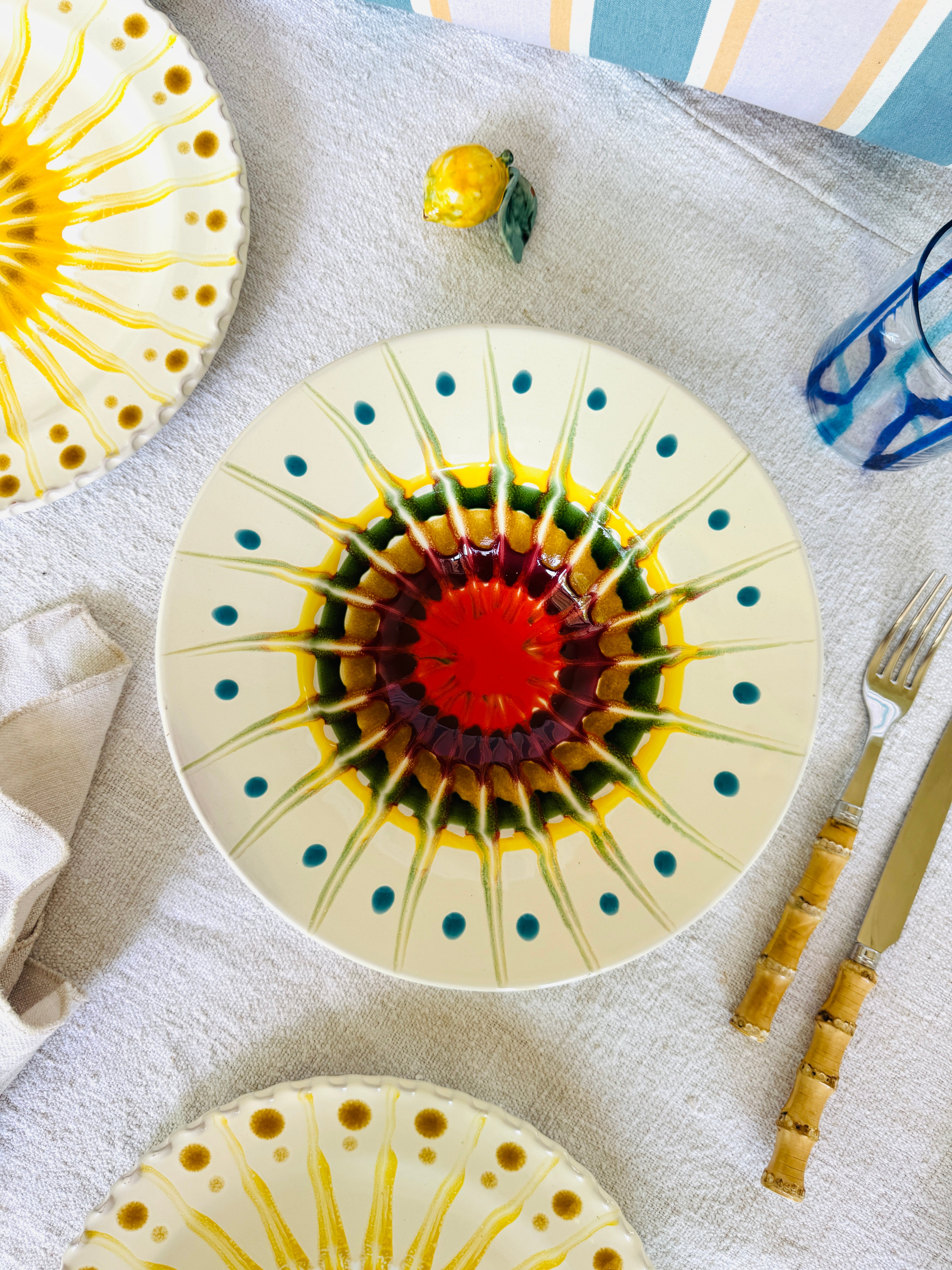 Handmade Italian Pasta Bowl 25 cm | Cappello di Prete