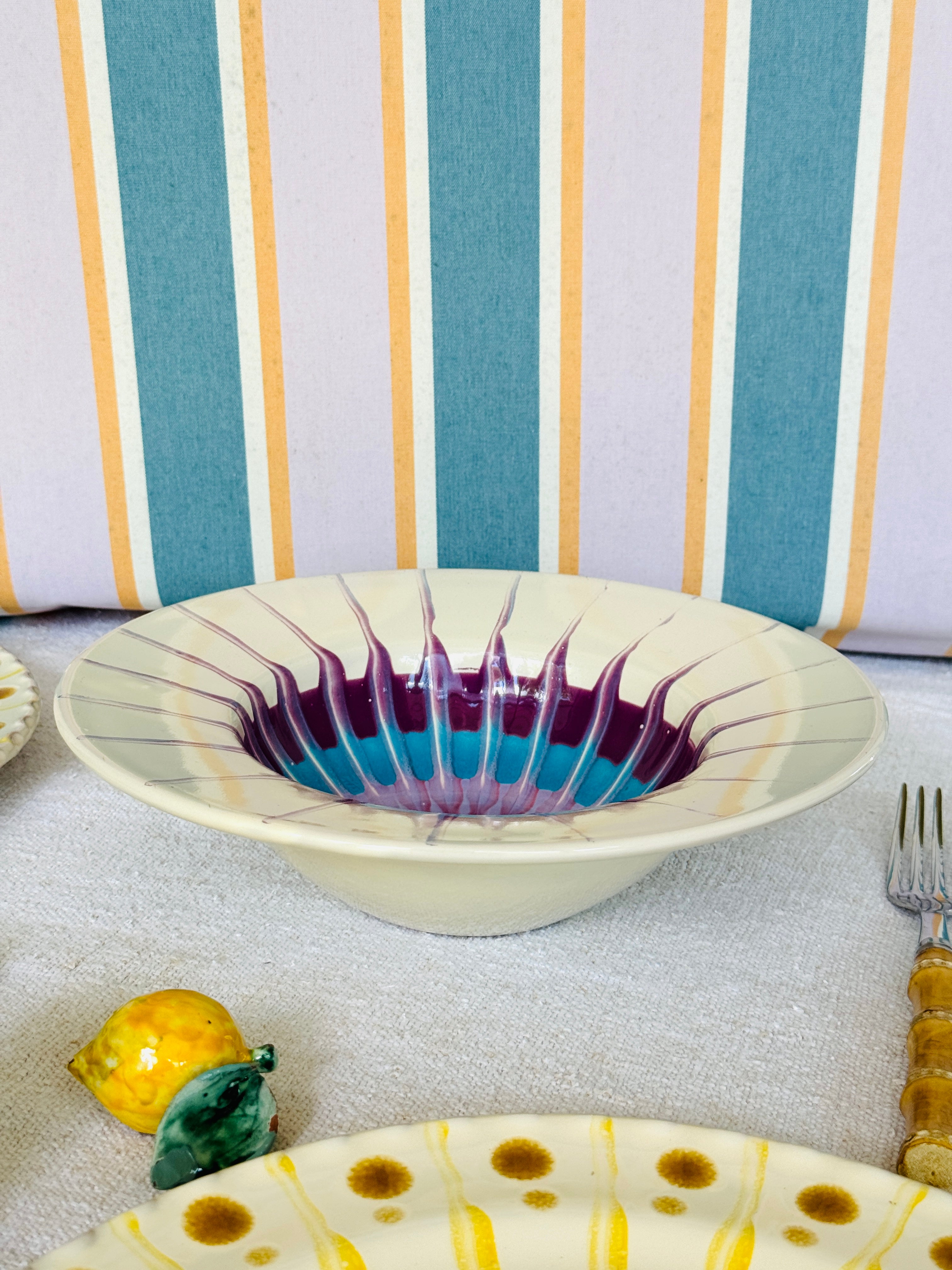 Handgefertigte Pastaschale 25 cm | Cappello di Prete