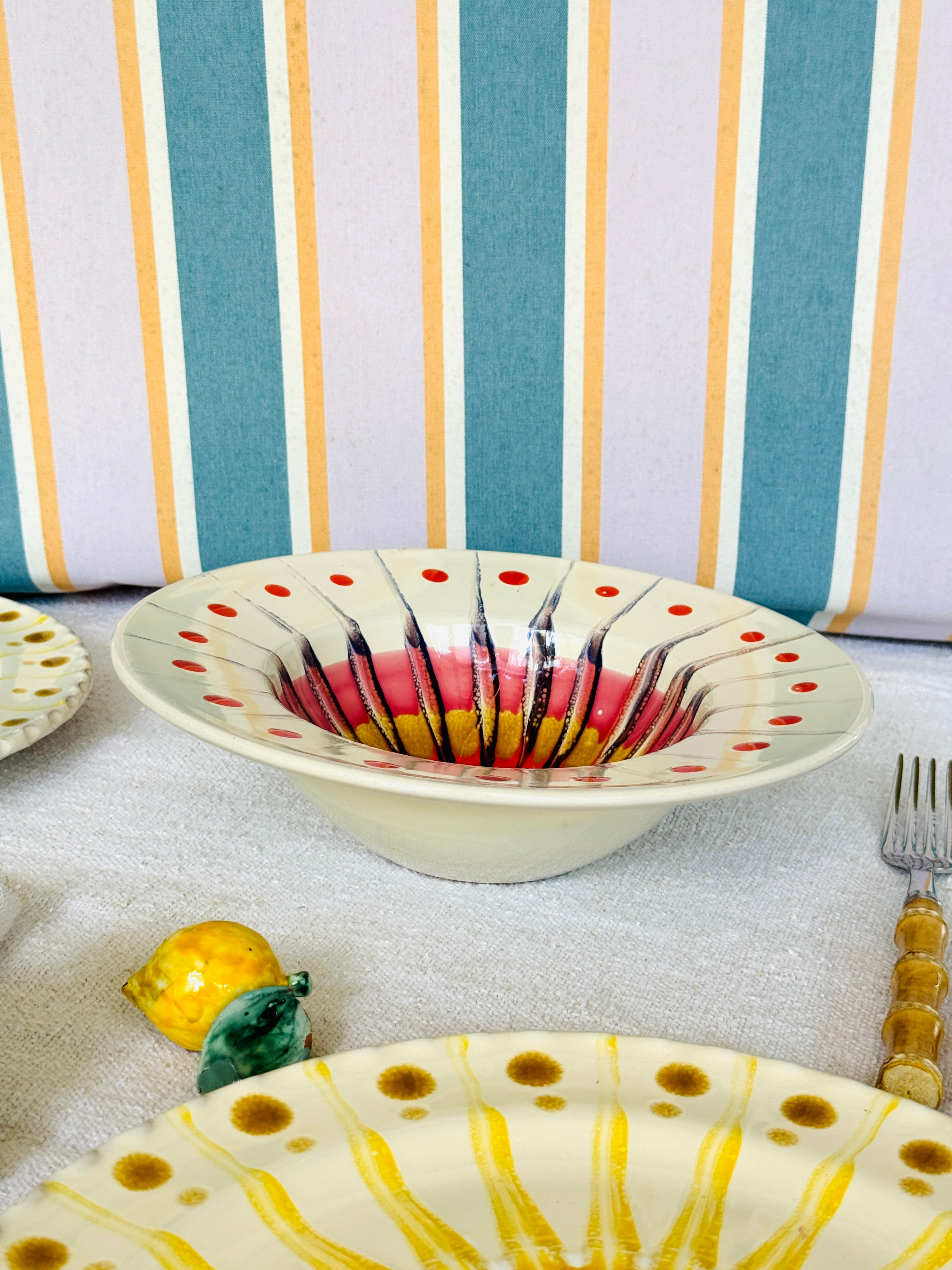 Handgefertigte Pastaschale 25 cm | Cappello di Prete