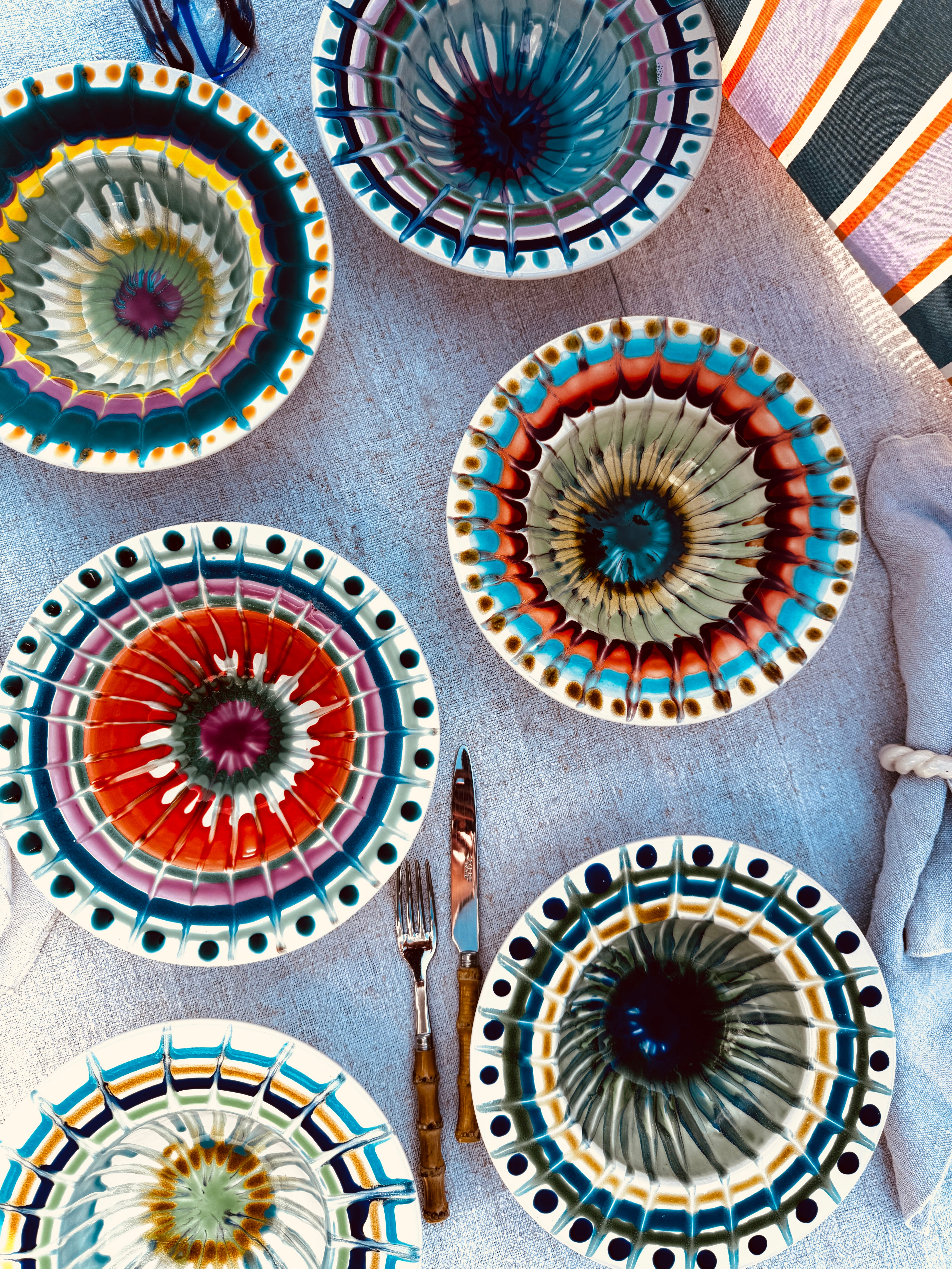 Handmade Italian Pasta Bowl 25 cm | Cappello di Prete Set of 6