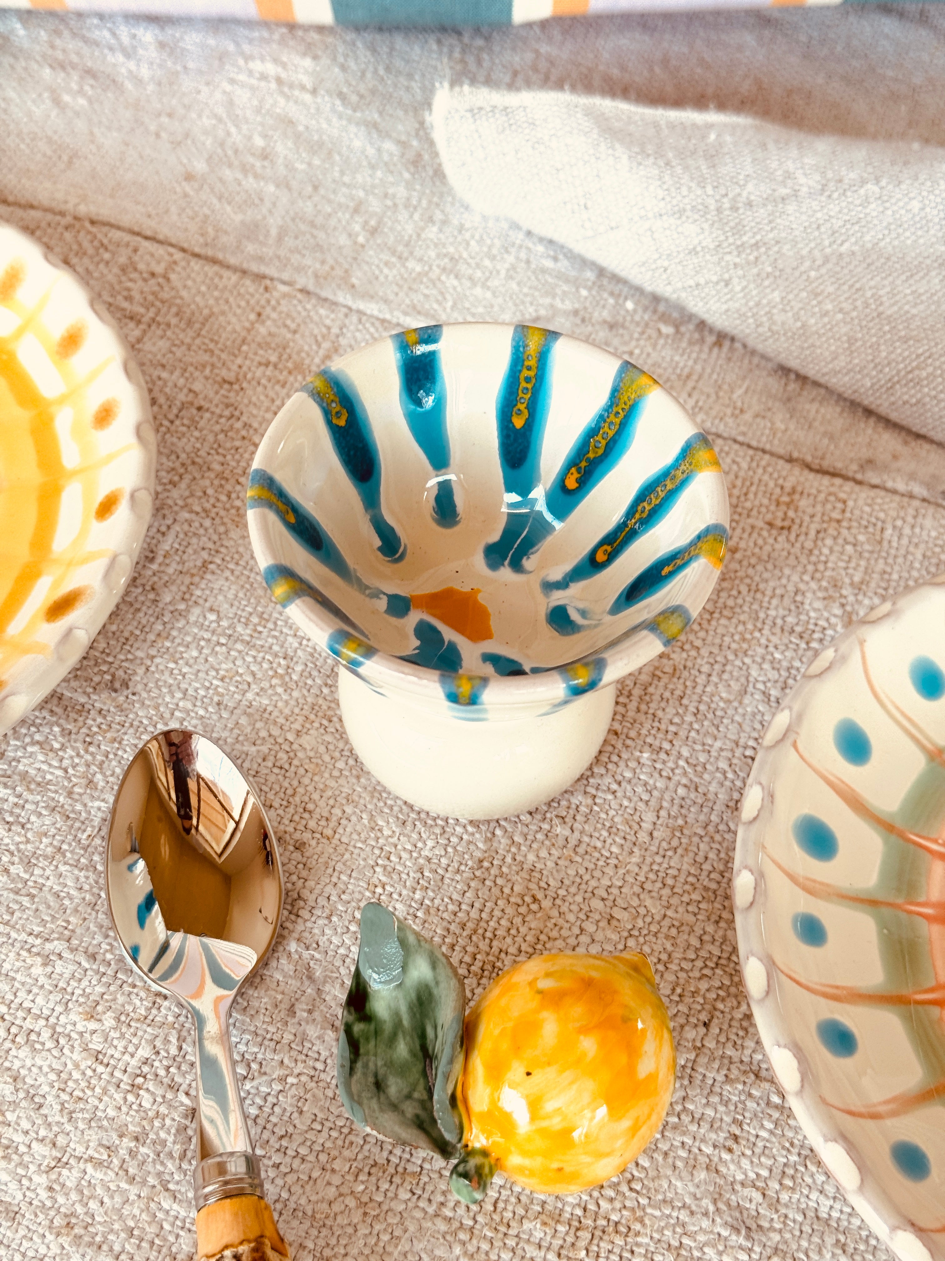 Handmade Italian Espresso Cup 8 cm | Mrs. Riviera Design "Turchese"