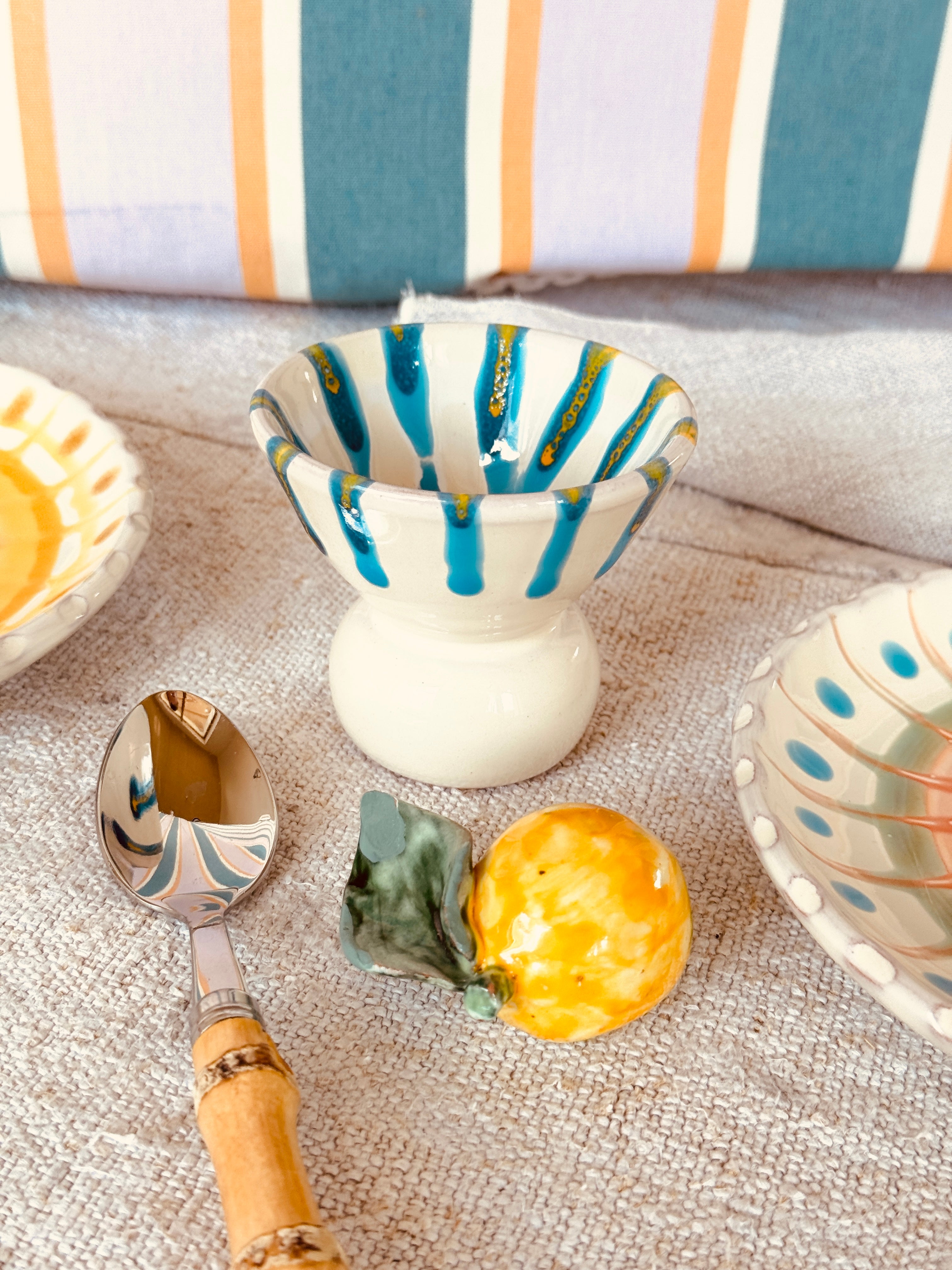 Handmade Italian Espresso Cup 8 cm | Mrs. Riviera Design "Turchese"