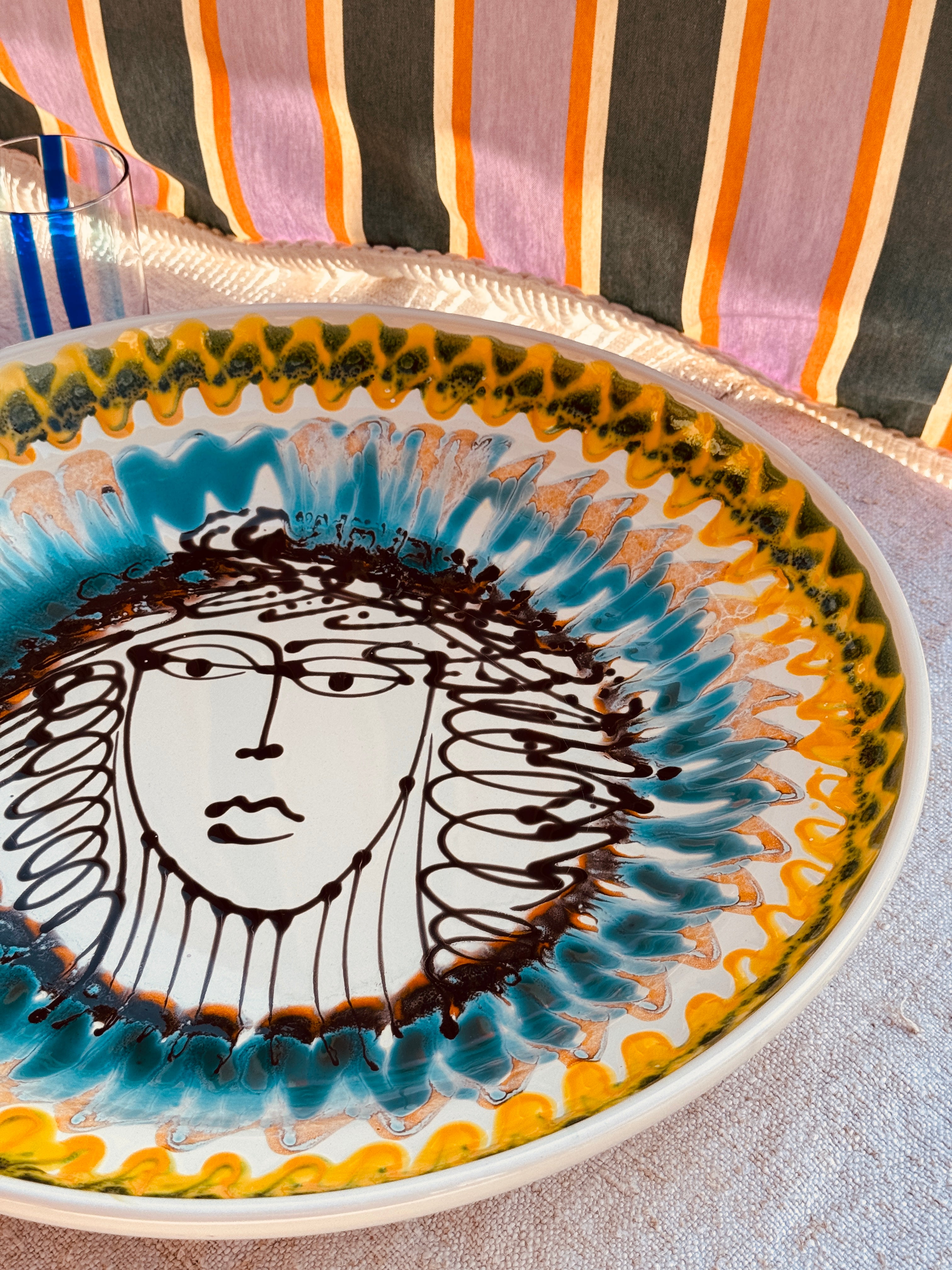 Studio Riviera Centerpiece Schale 42 cm | Handgefertigt in Italien