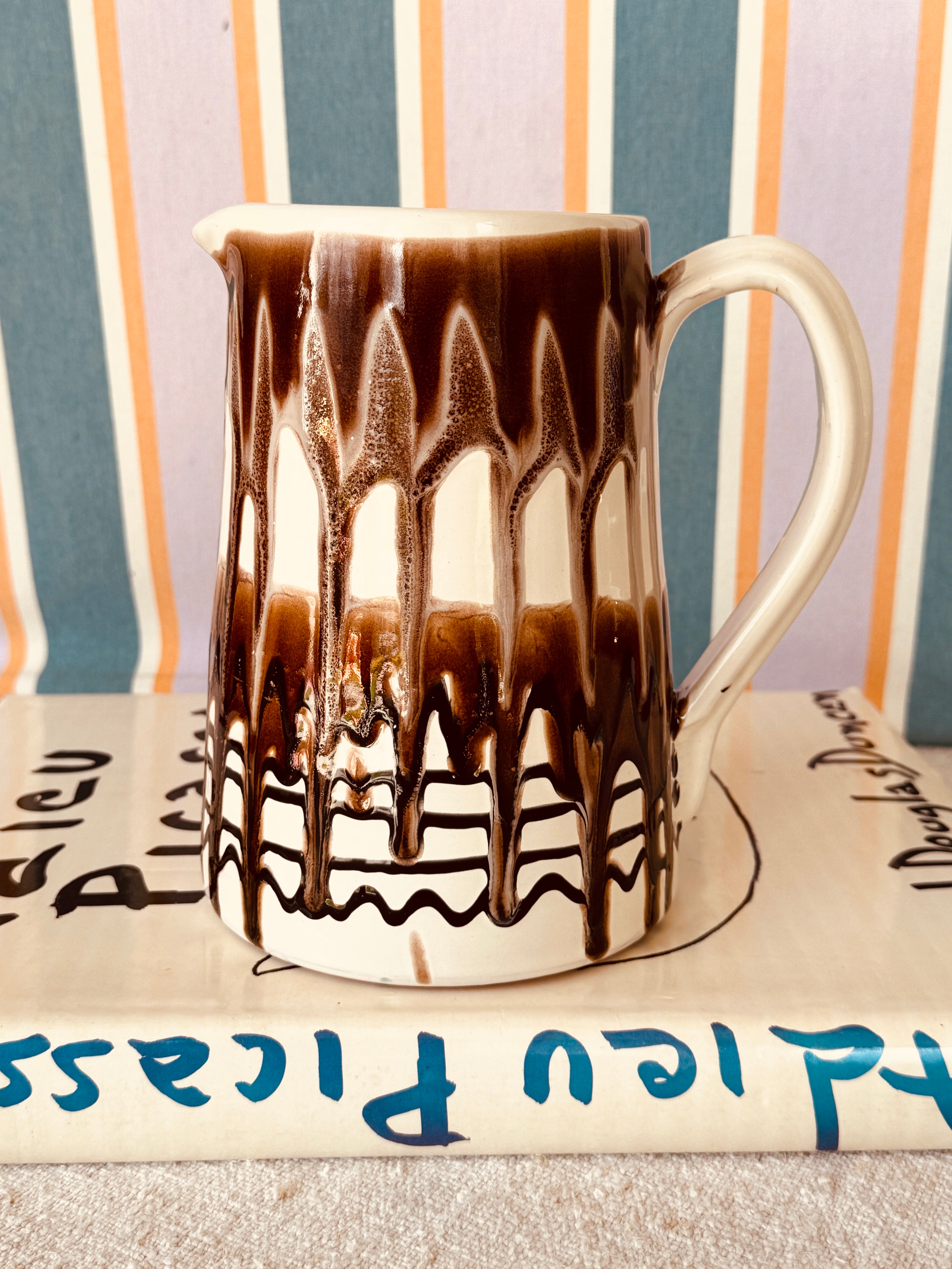 Italian Ceramic Jug 1L | Handmade Carafe & Decorative Vase