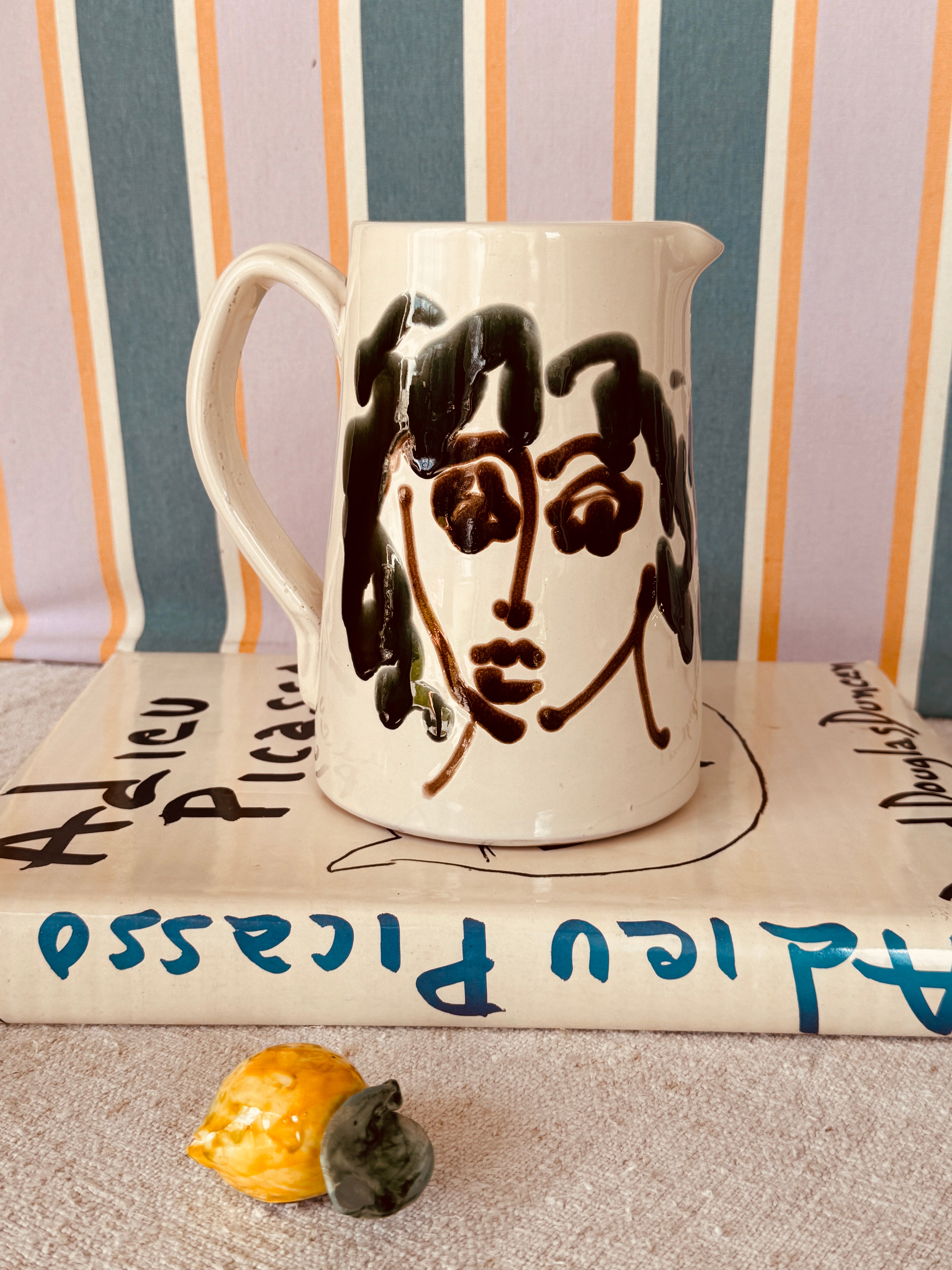 Italian Ceramic Jug 1L | Handmade Carafe & Decorative Vase